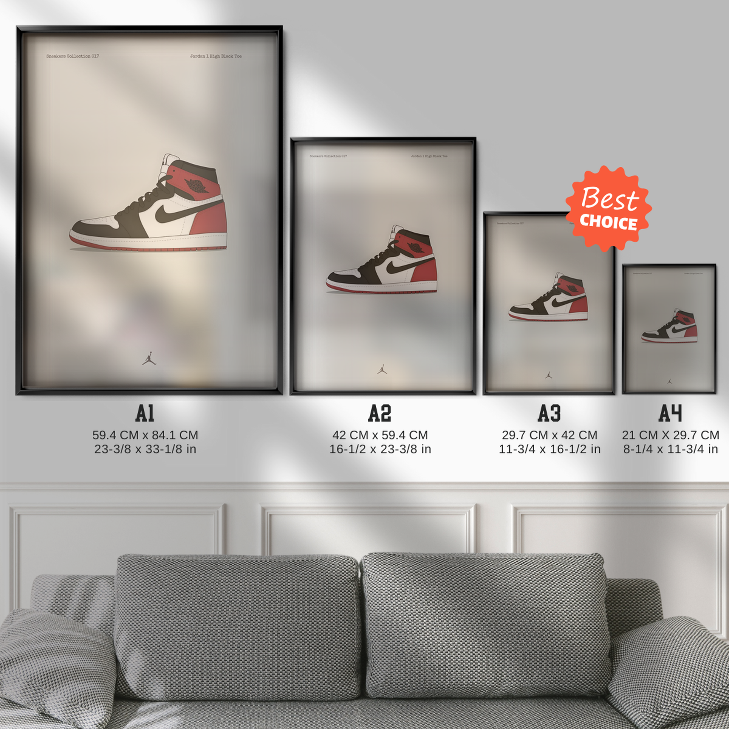 Jordan 1 High Black Toe