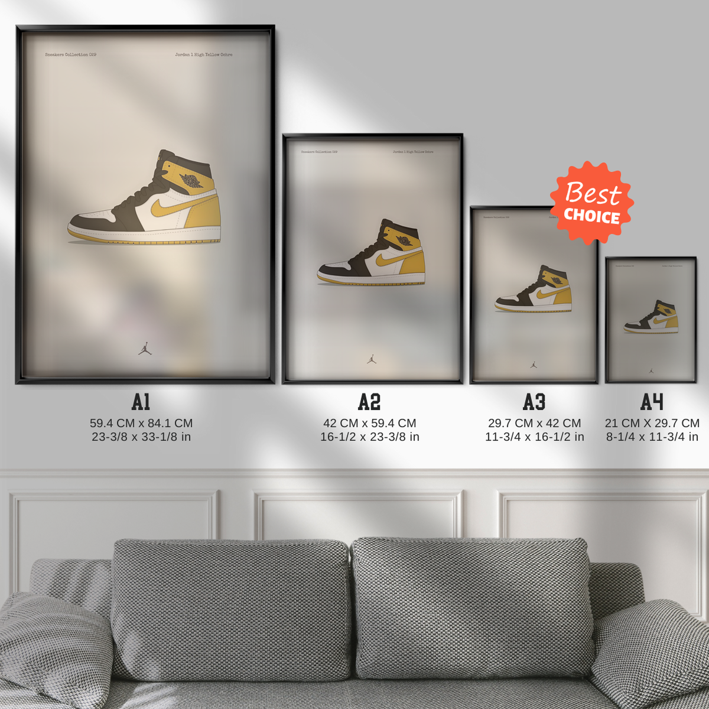 Jordan 1 High Yellow Ochre