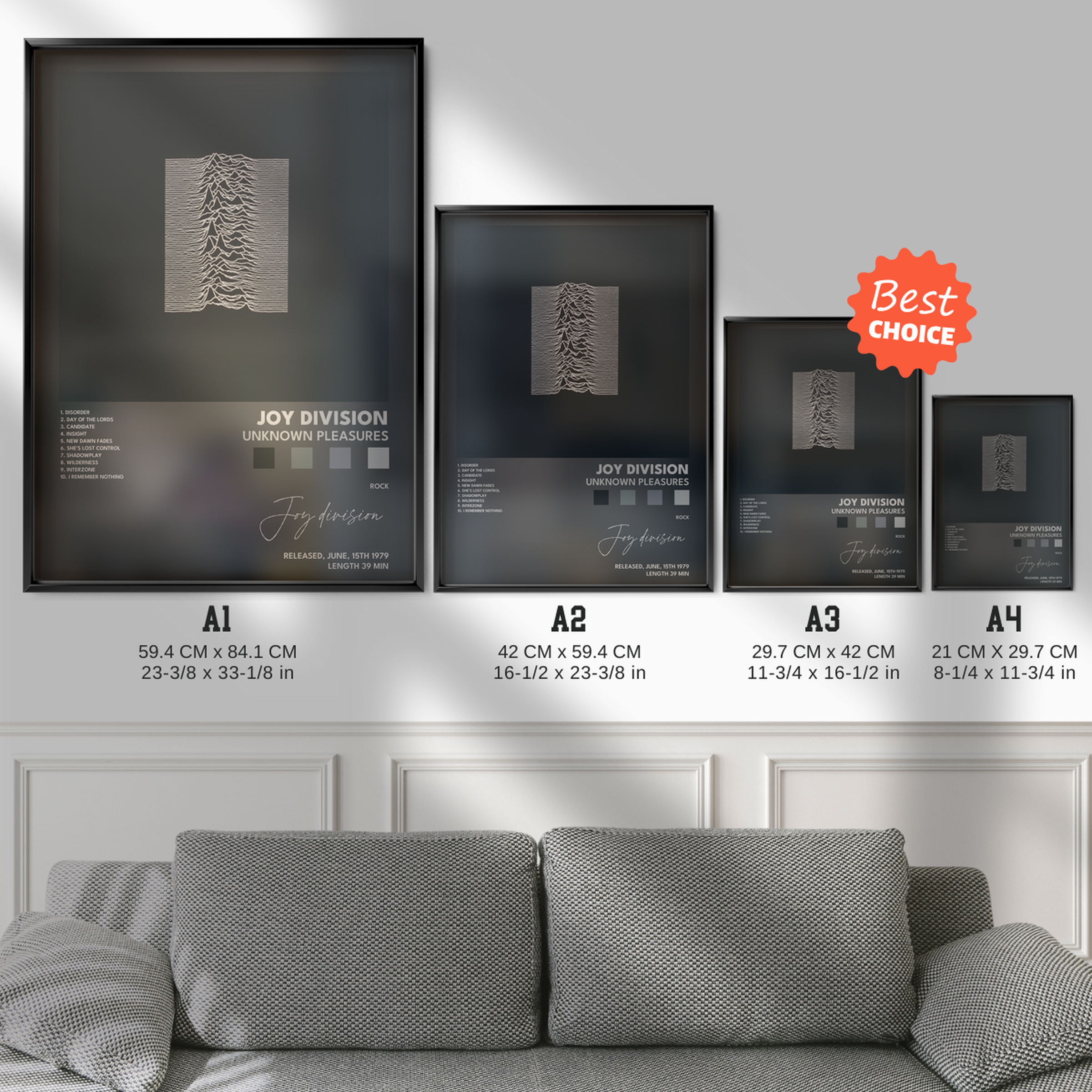 joy division Unknown Pleasures poster