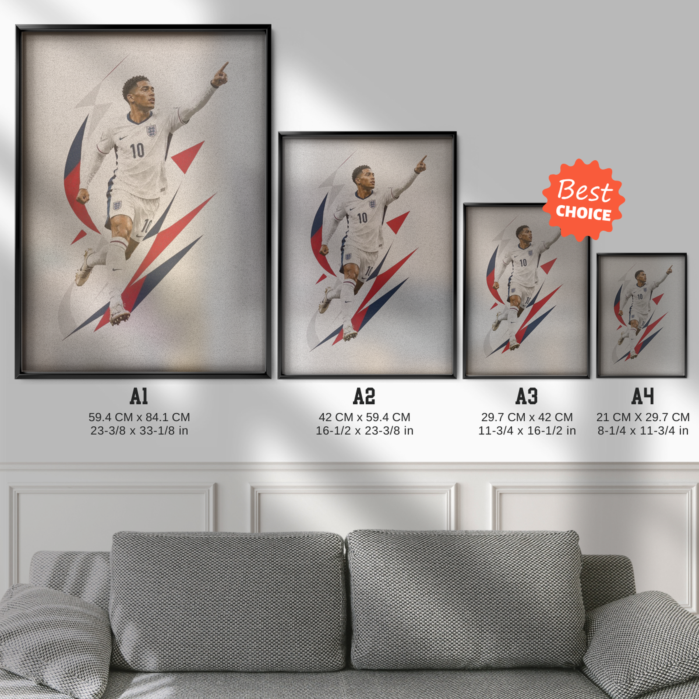 Jude Bellingham - England Number 10 Poster