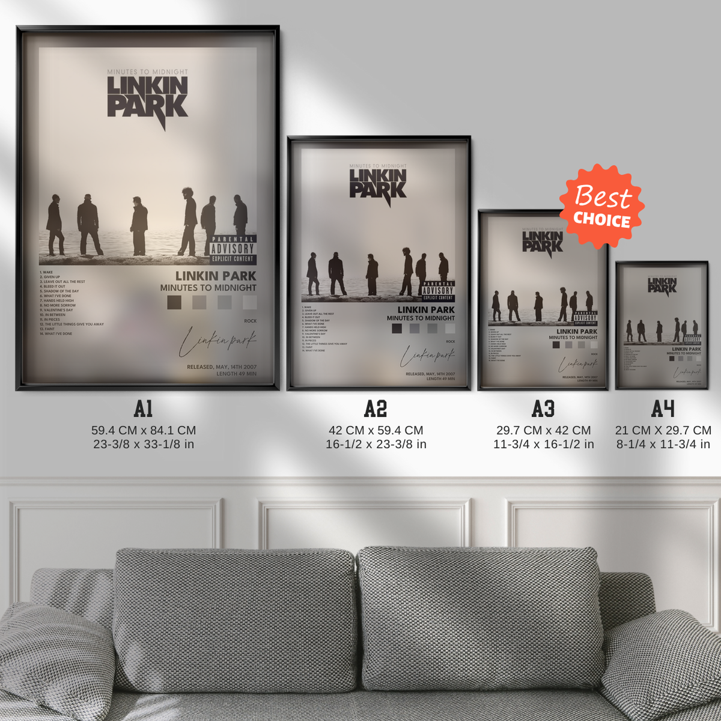 linkin park Minutes to Midnight poster