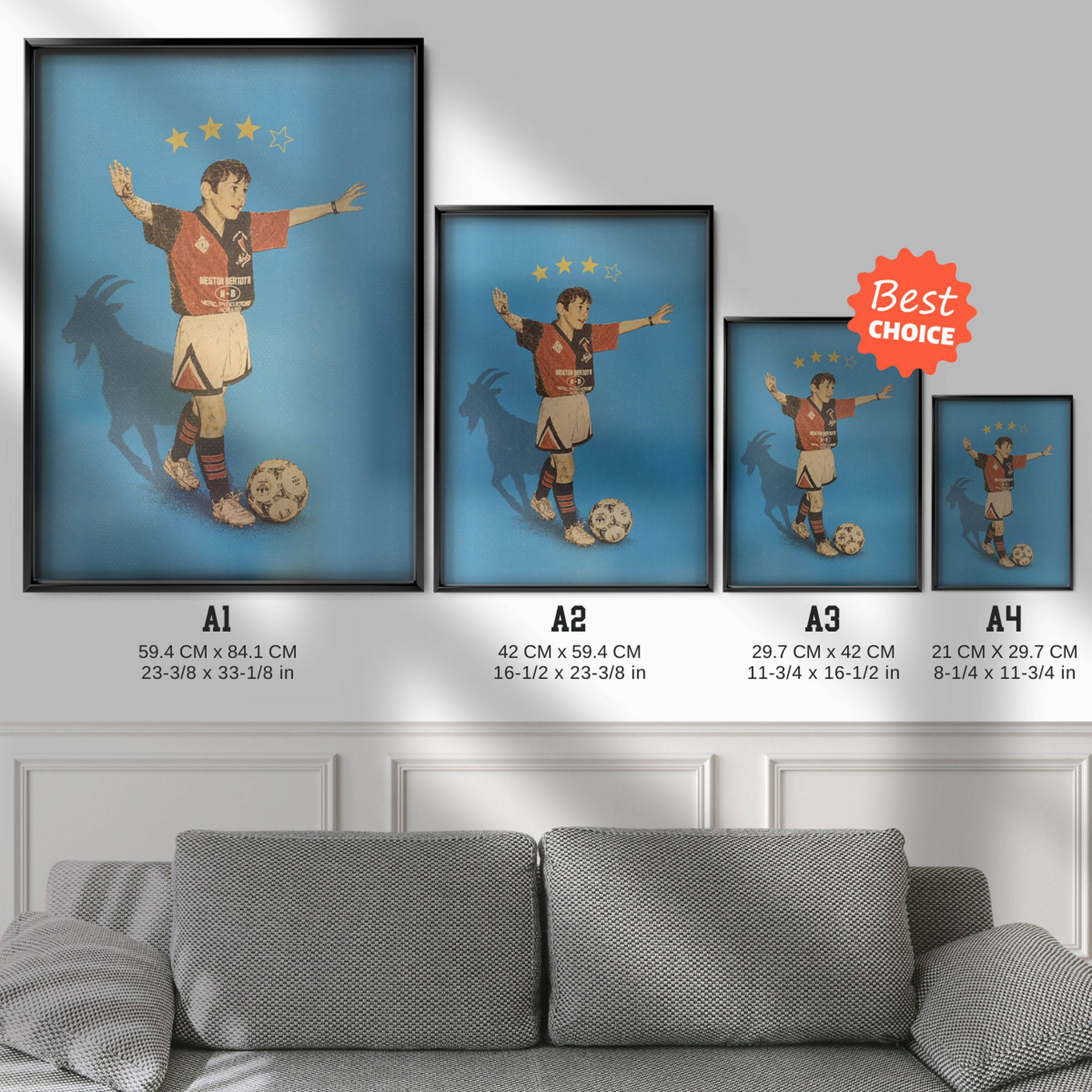 Lionel Messi - Childhood Goat Poster