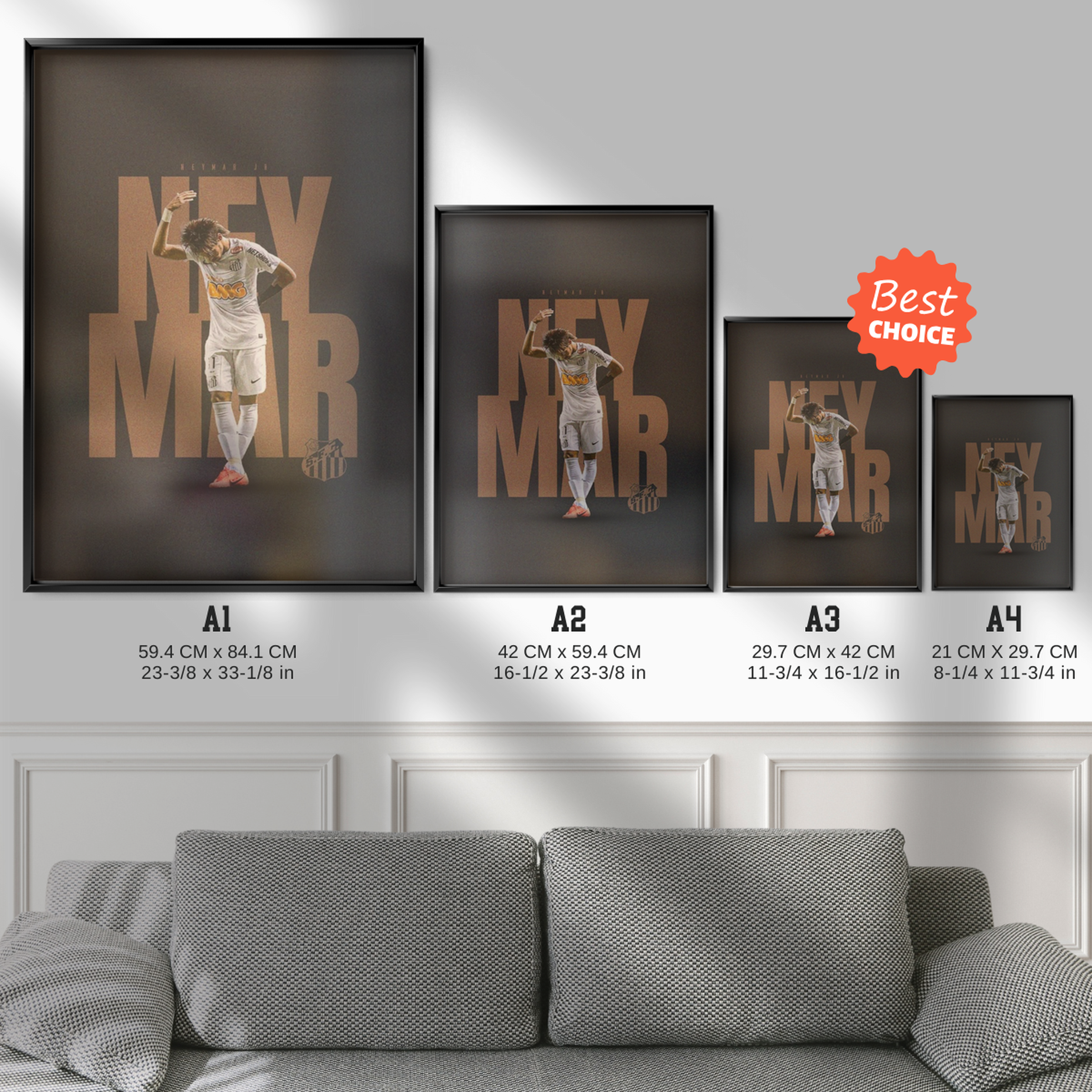 Neymar Jr - Santos Dance Poster