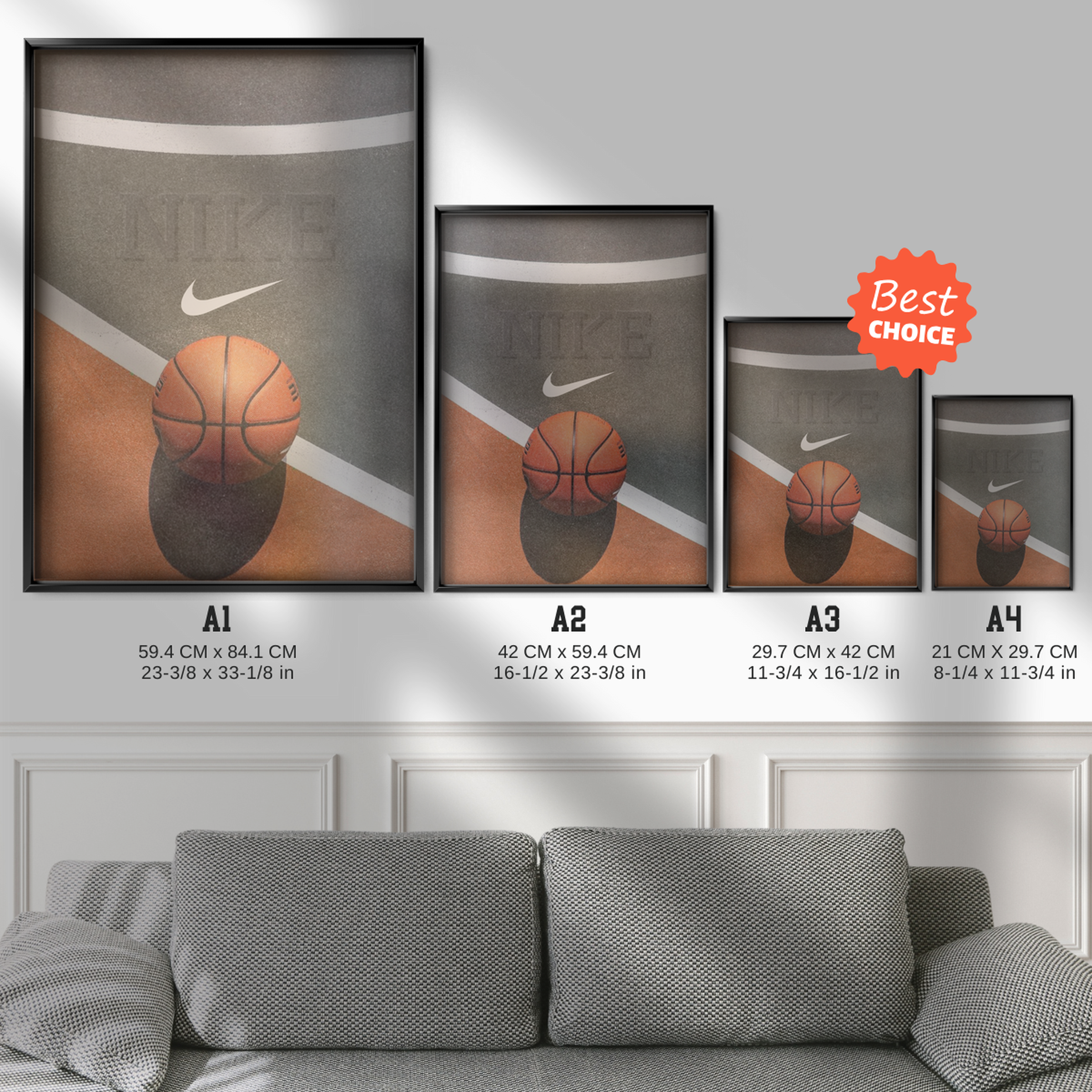 Nike Basketball Minimal Court & Ball