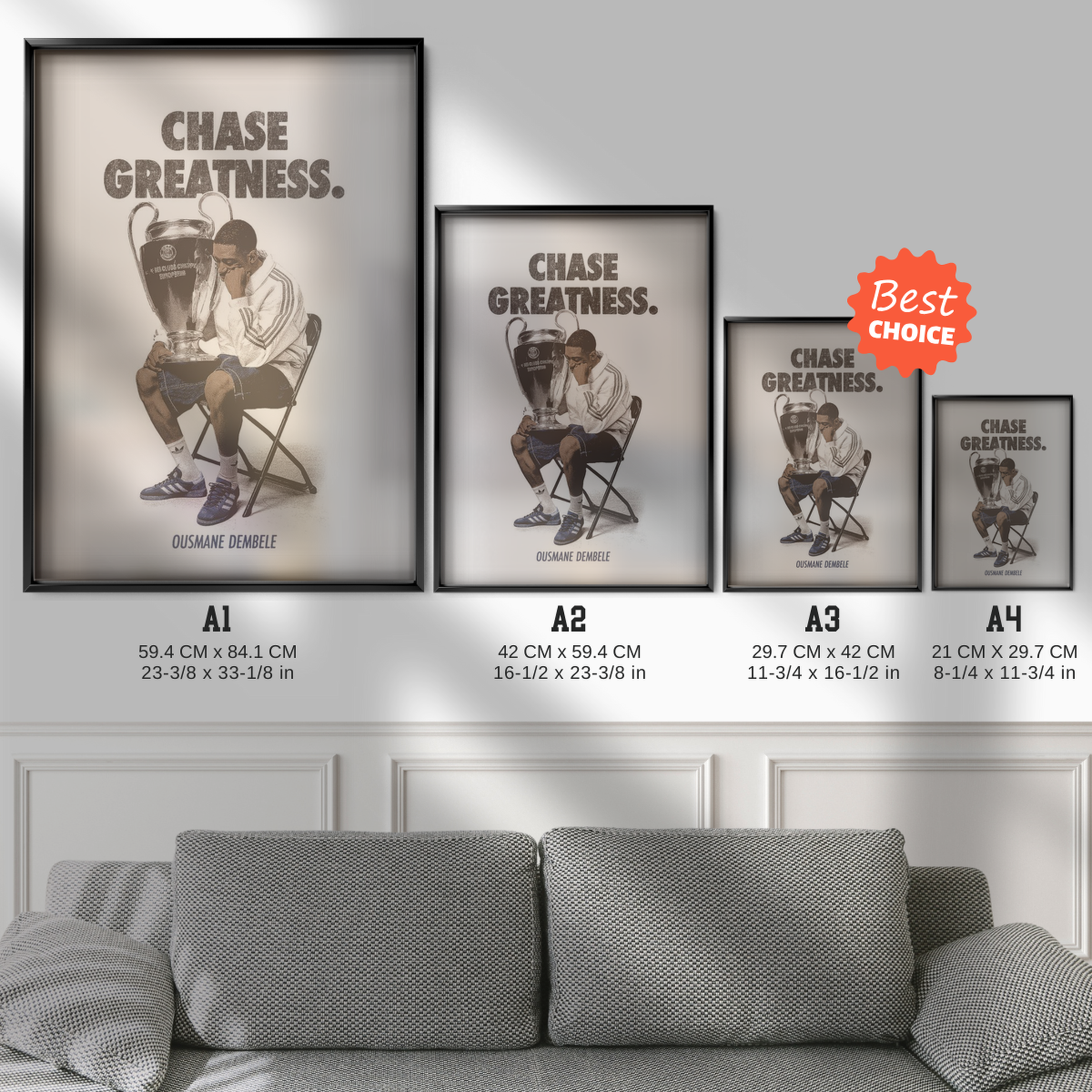 Ousmane Dembele - Chase Greatness Poster