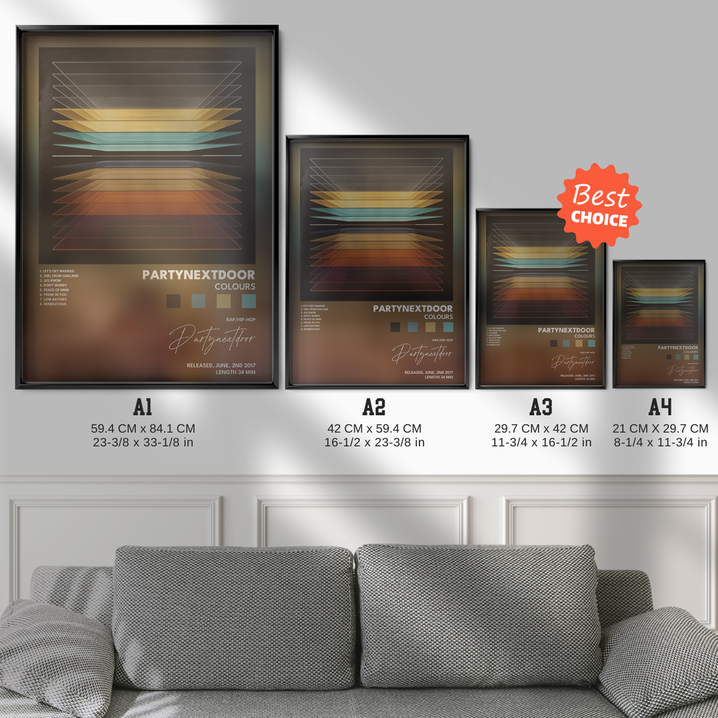 partynextdoor COLOURS poster