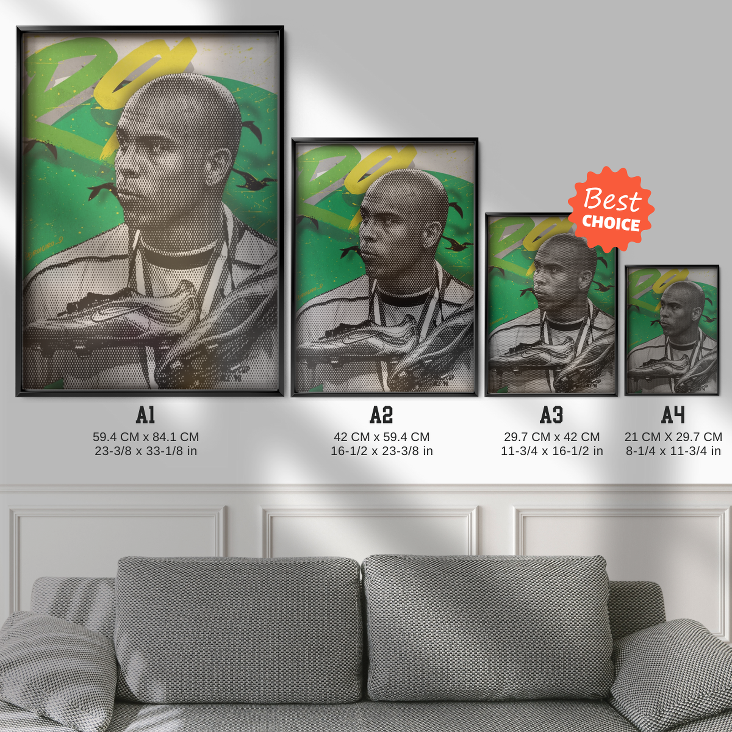 Ronaldo Nazario - Brazil Phenomenon Poster