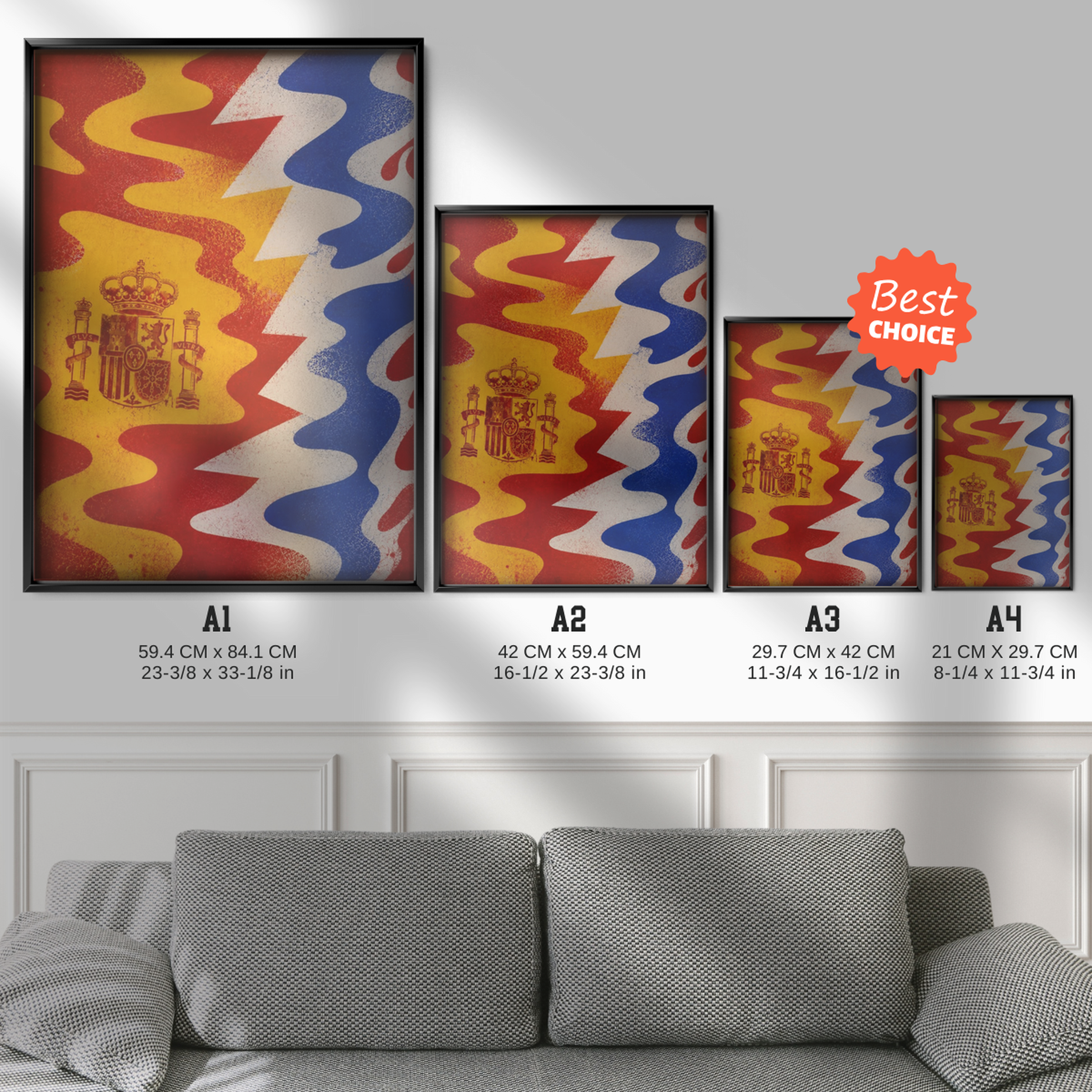 Spain National Team - Flag Art Poster