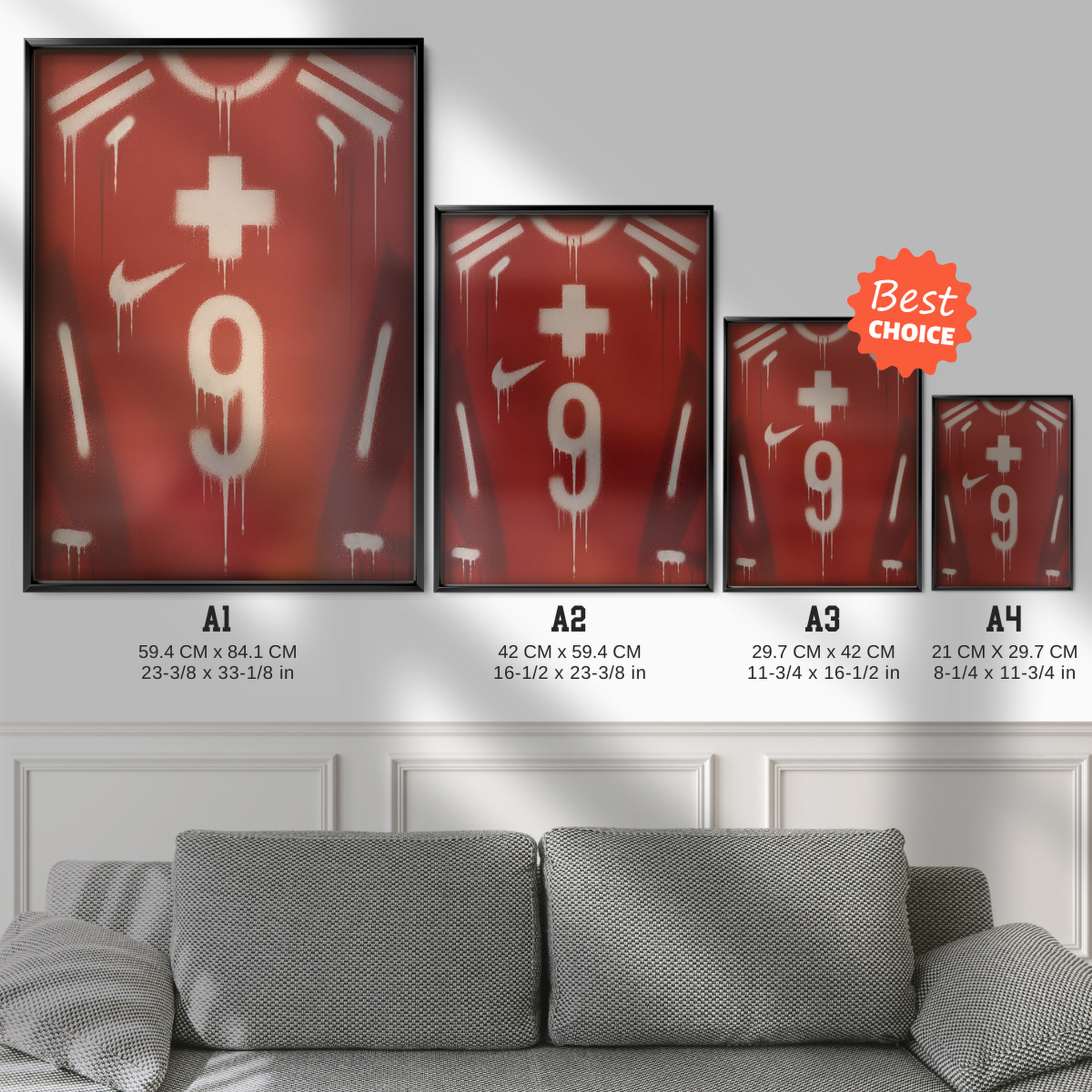 Switzerland National Team - Jersey Art Poster