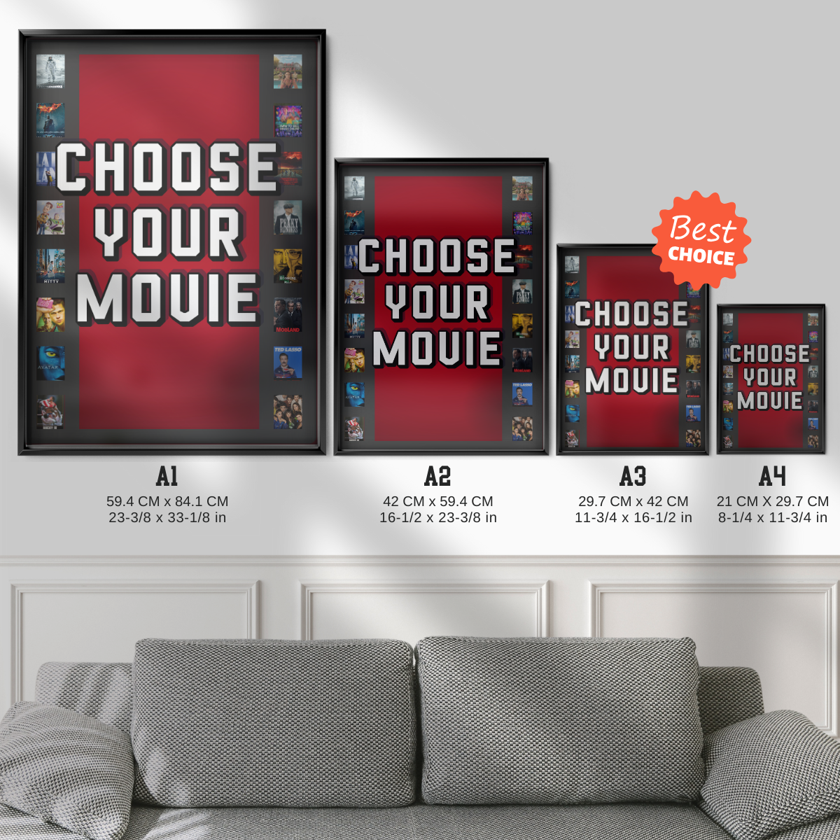 CHOOSE YOUR MOVIE ( 100% Personalised )
