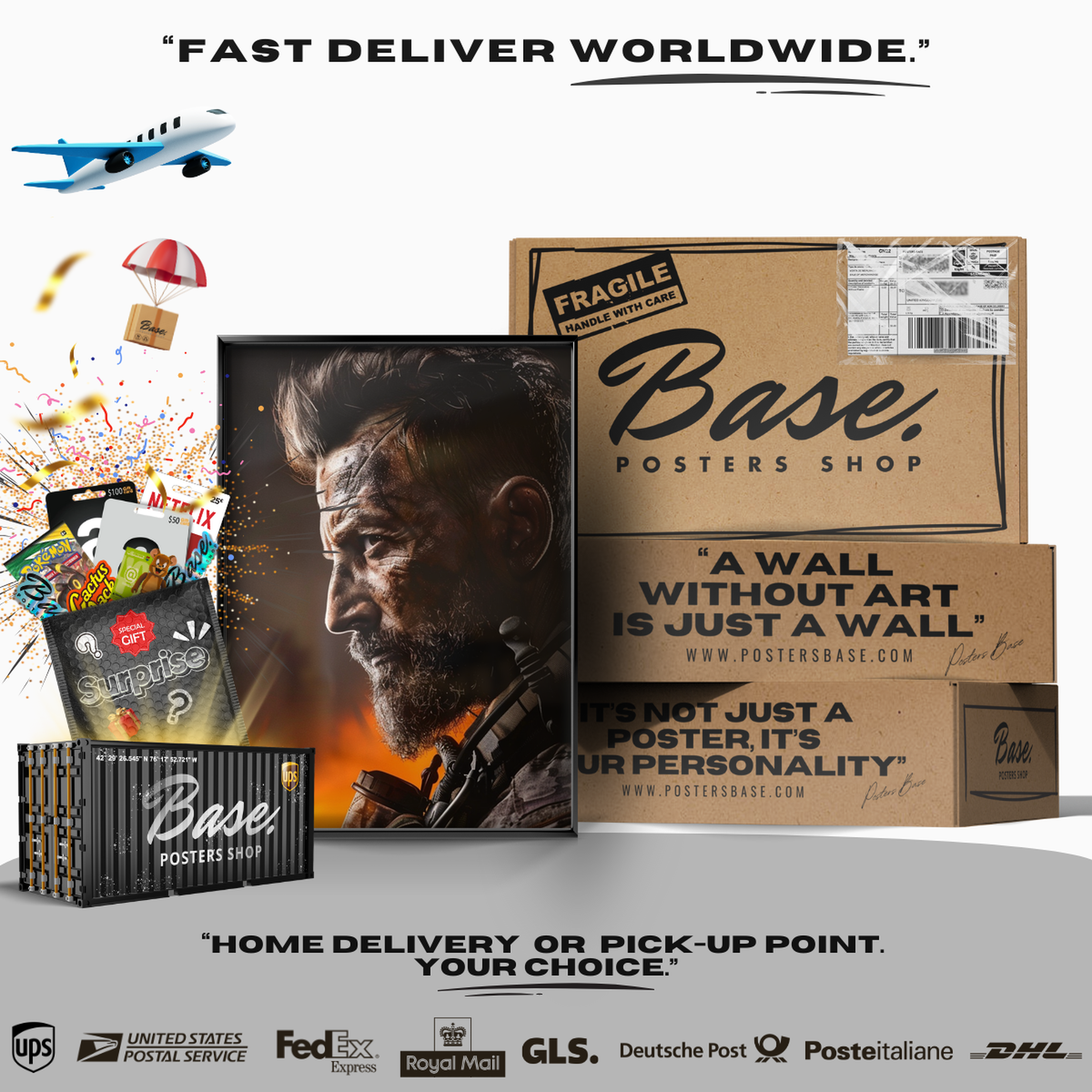 Call Of Duty – Bearded Soldier In Flames