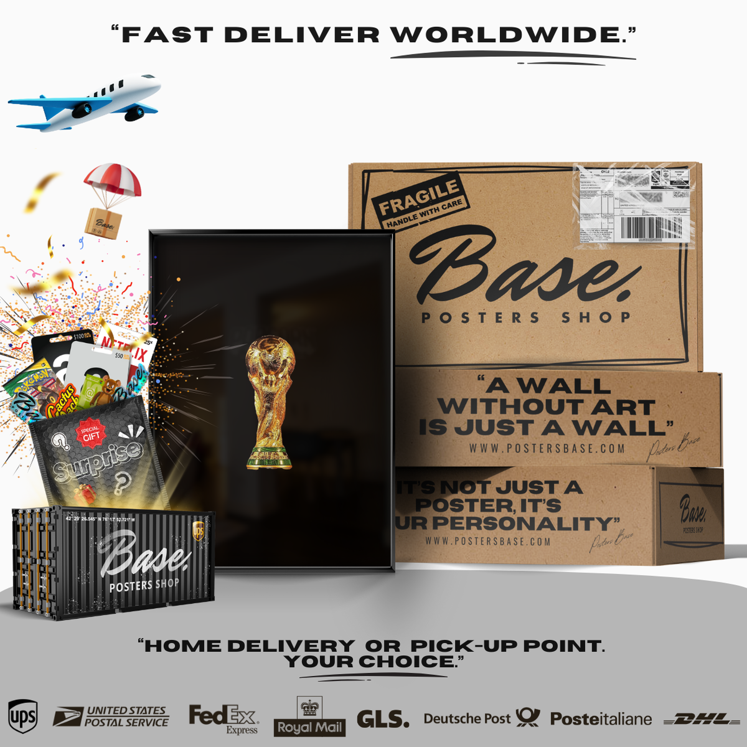 FIFA World Cup Trophy - Gold Poster