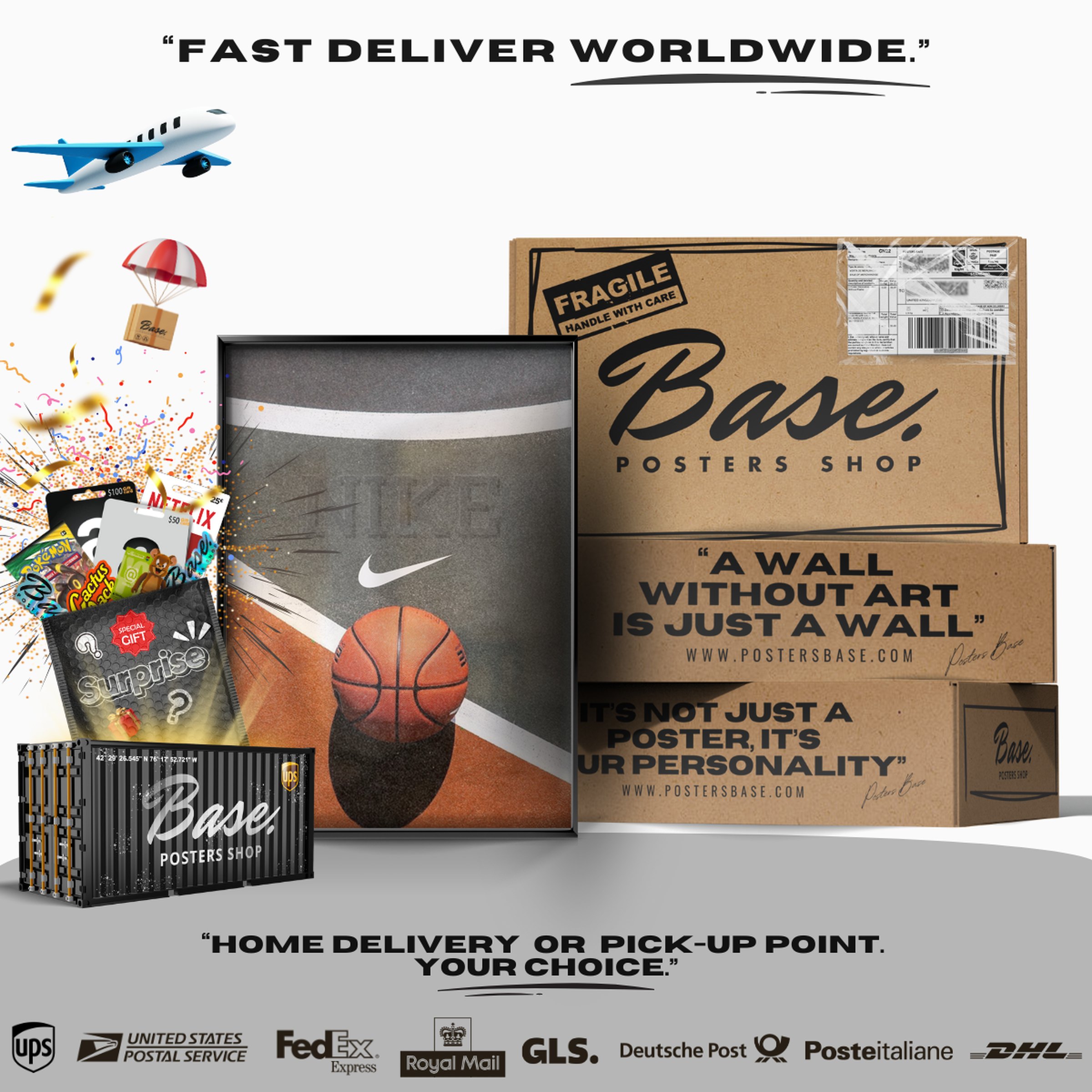 Nike Basketball Minimal Court & Ball