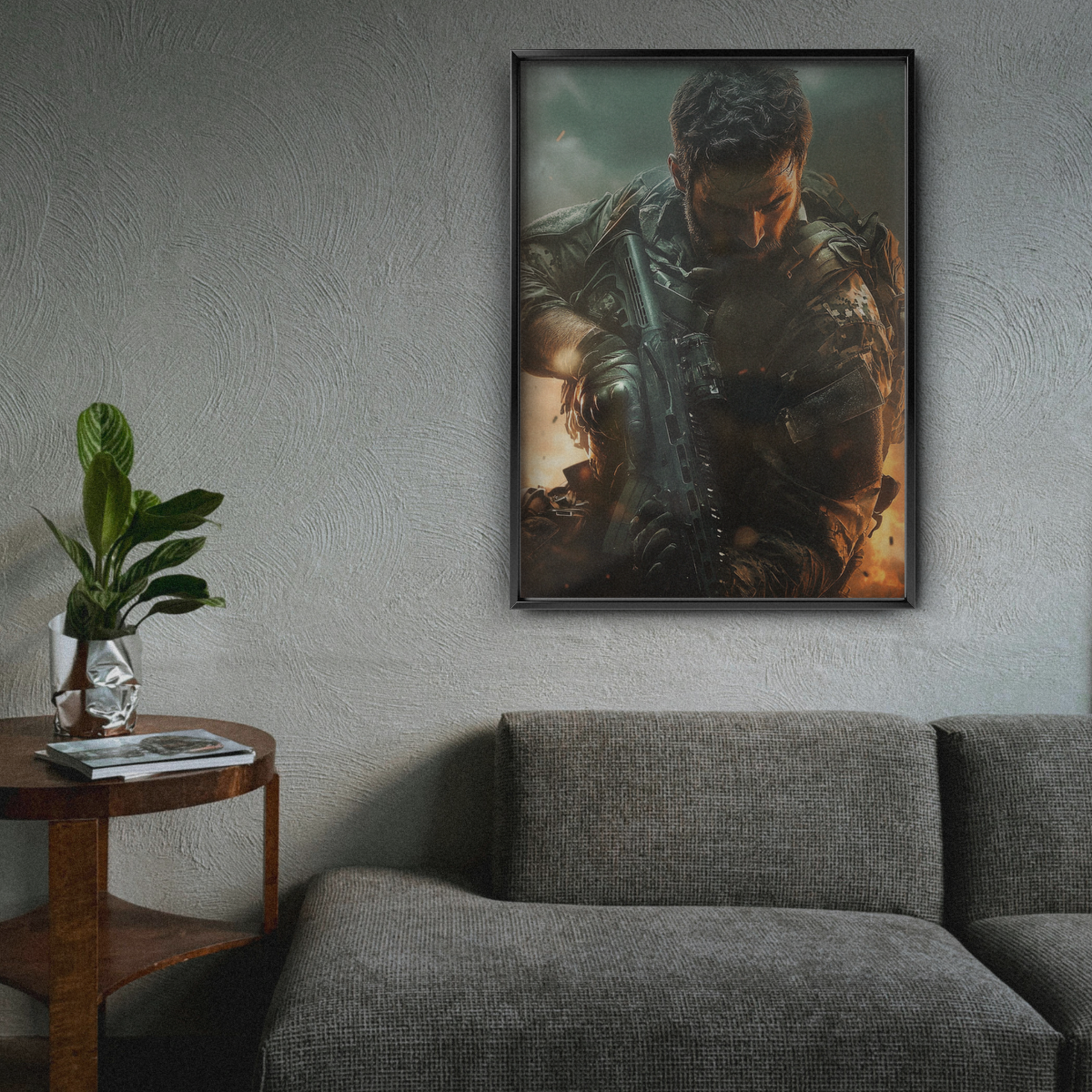 Call Of Duty – Tactical Soldier In Flames