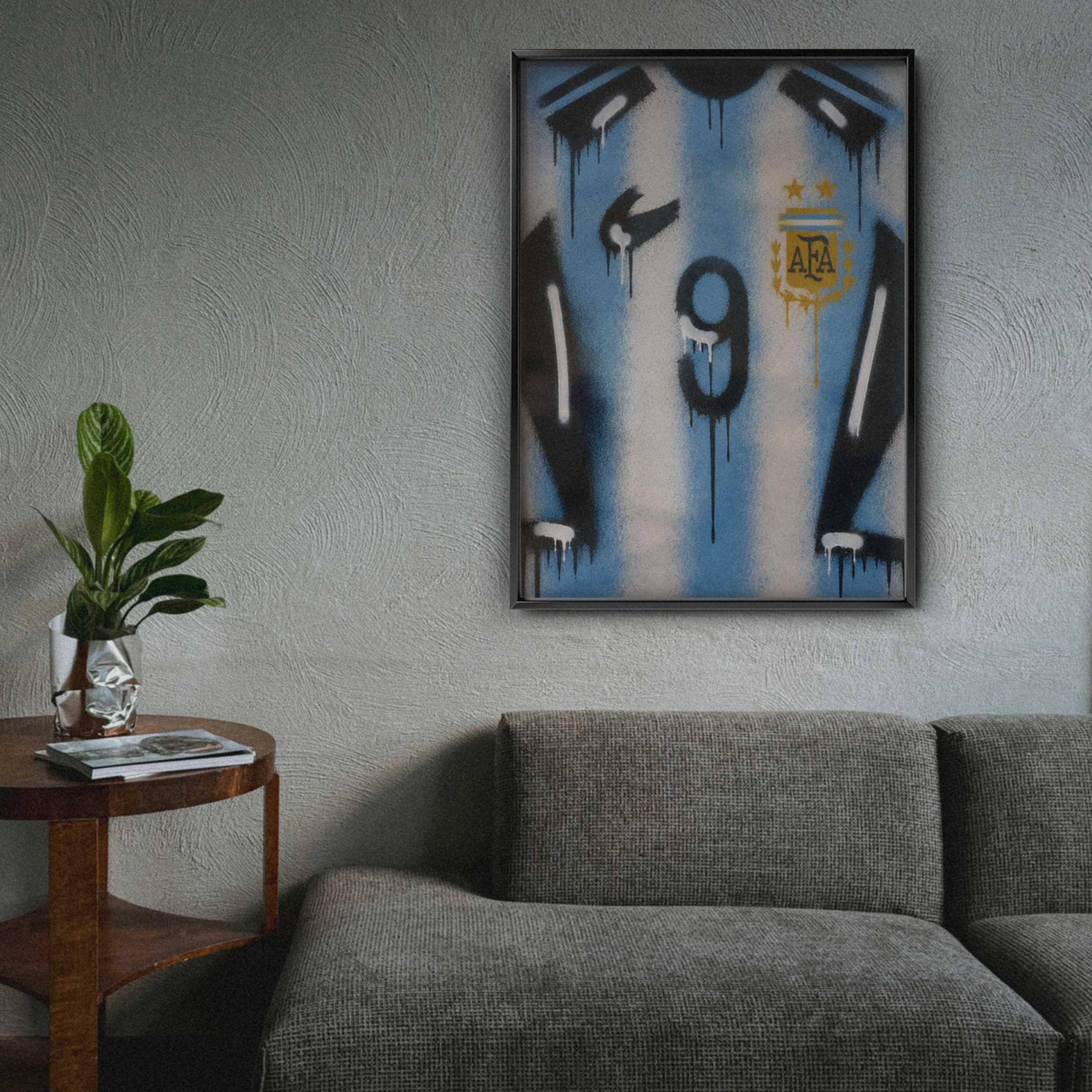 Argentina National Team - Jersey Art Poster