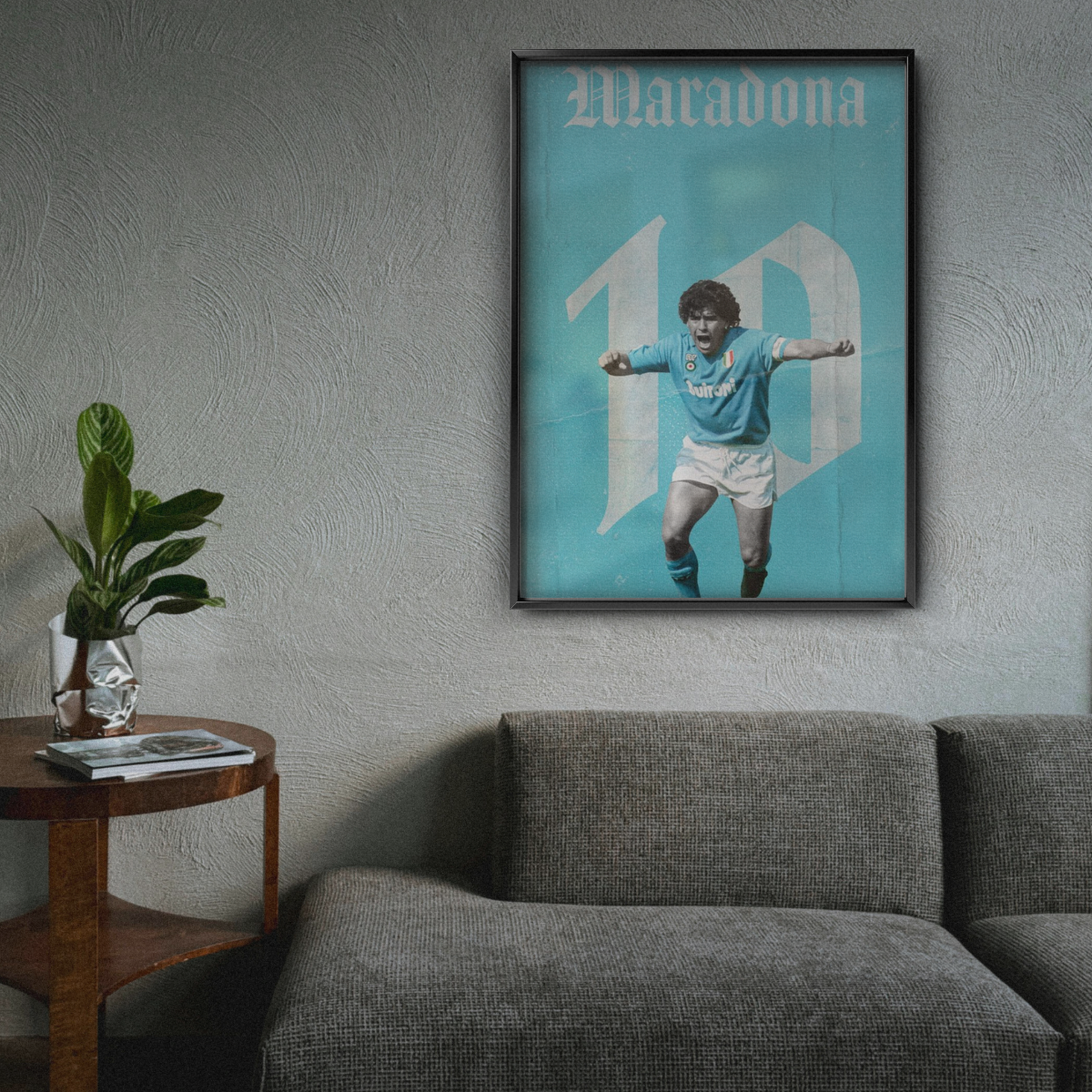 Diego Maradona - Napoli Number 10 Poster