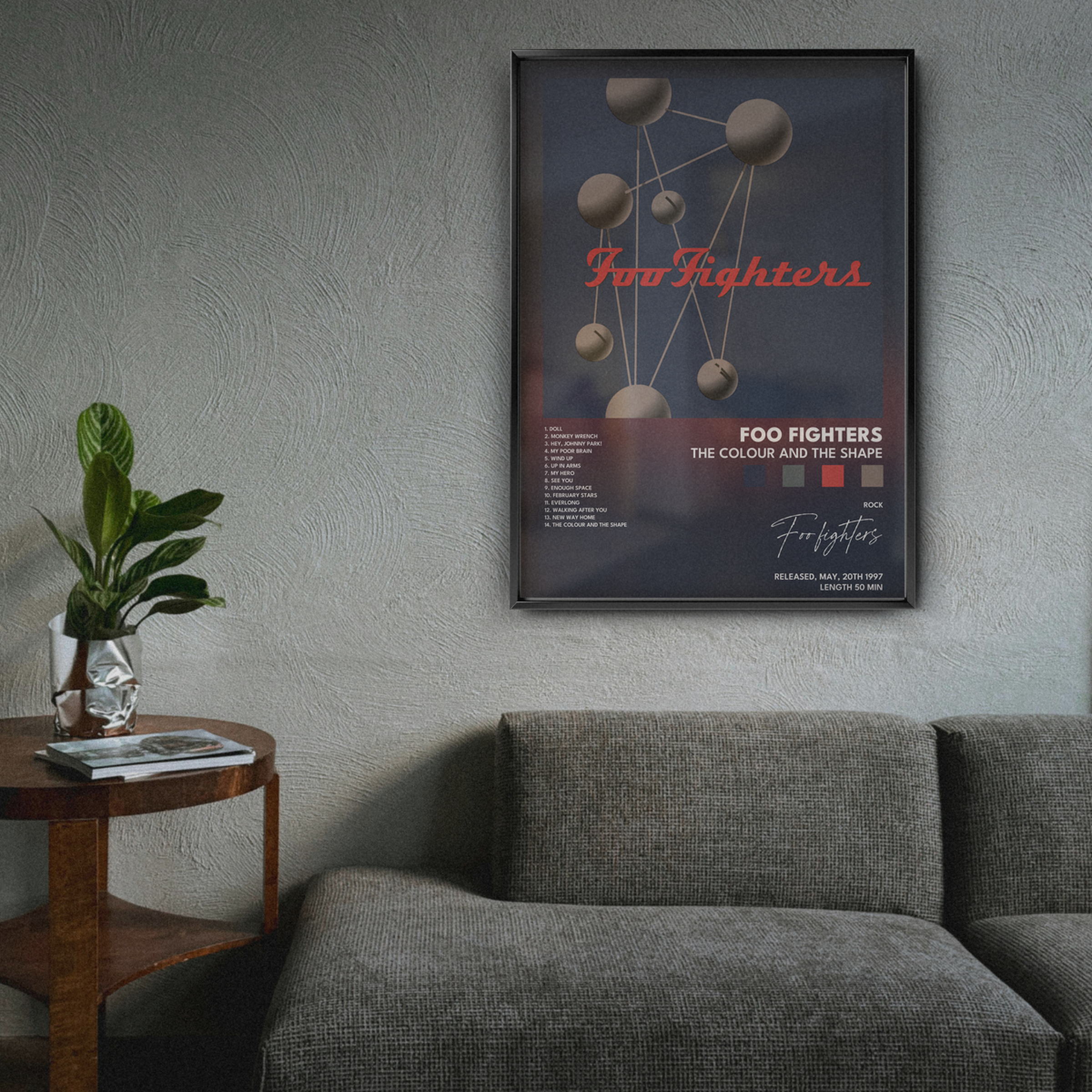 foo fighters The Colour And The Shape poster