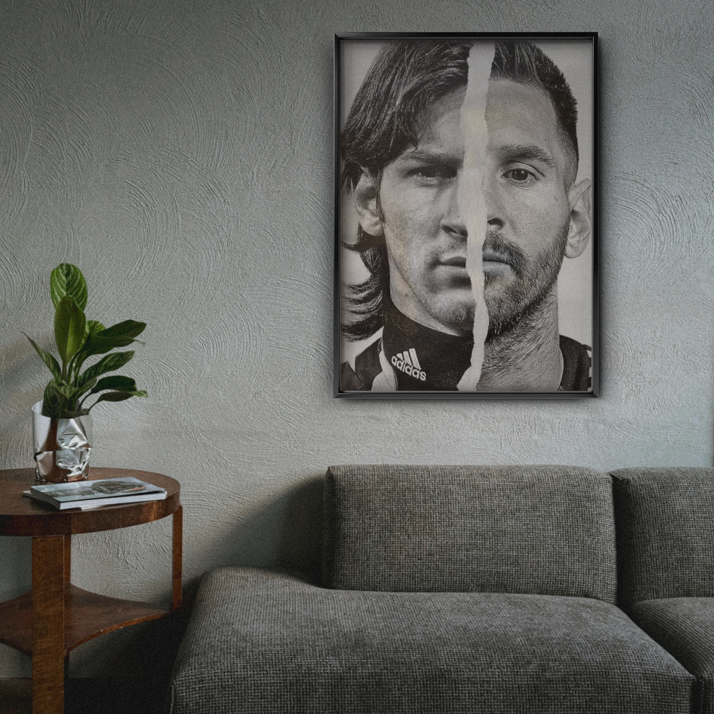 Lionel Messi - Then and Now Poster