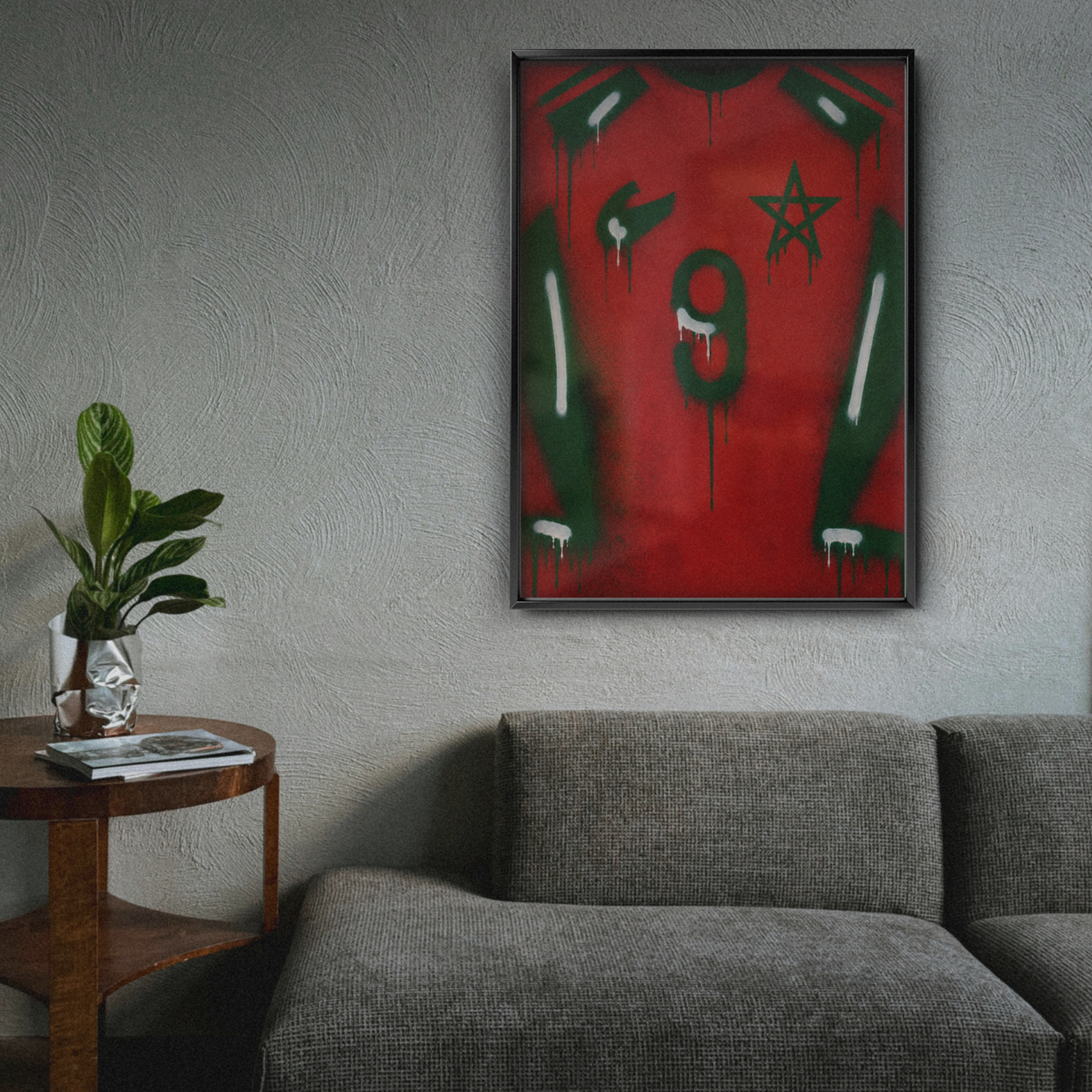 Morocco National Team - Jersey Art Poster