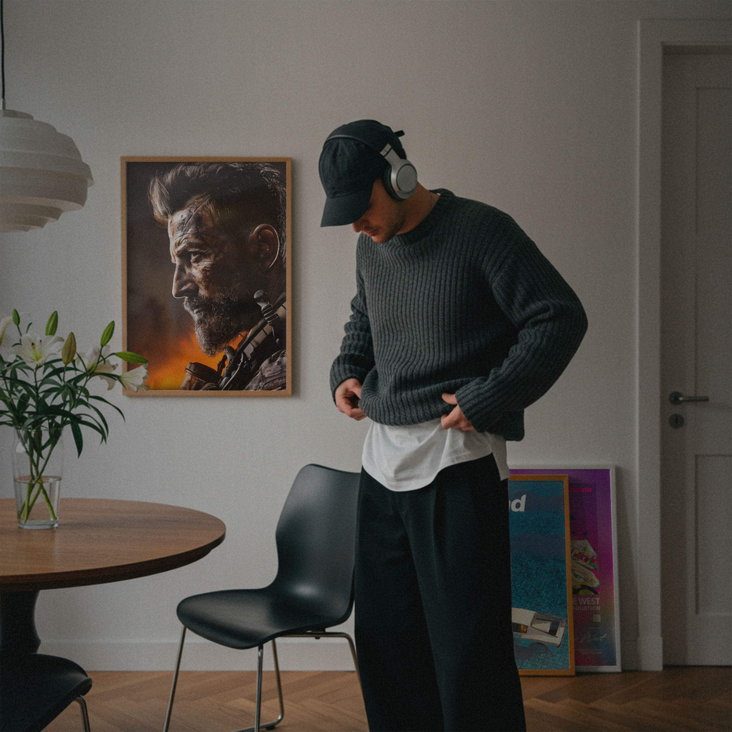 Call Of Duty – Bearded Soldier In Flames