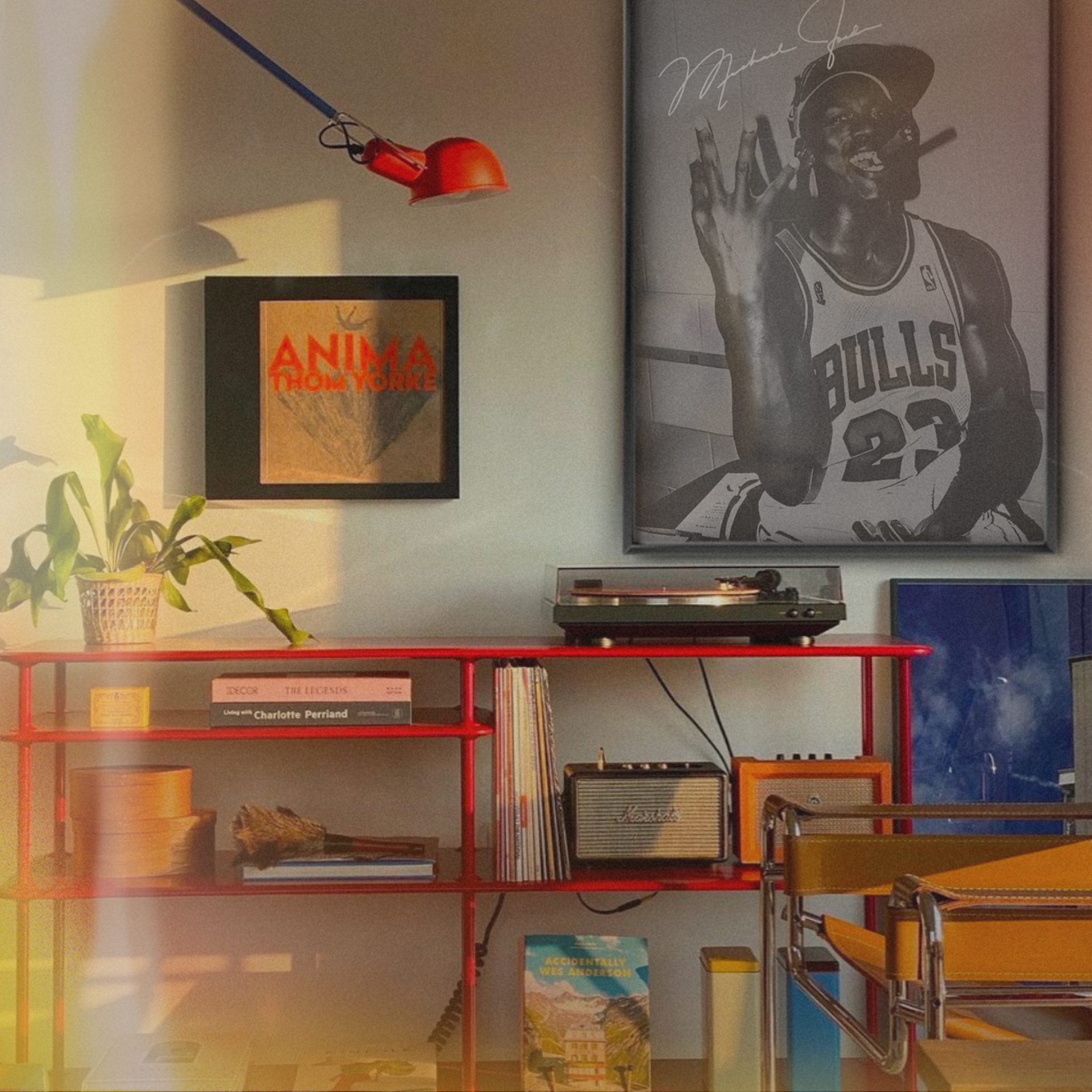 Michael Jordan Chicago Bulls Portrait (b&w Signature)