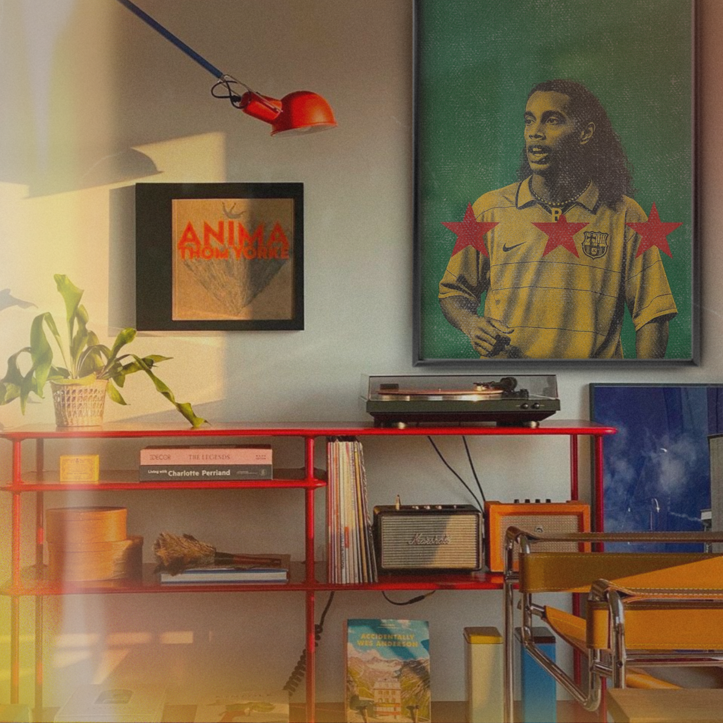 Ronaldinho - Barcelona Yellow Kit Poster