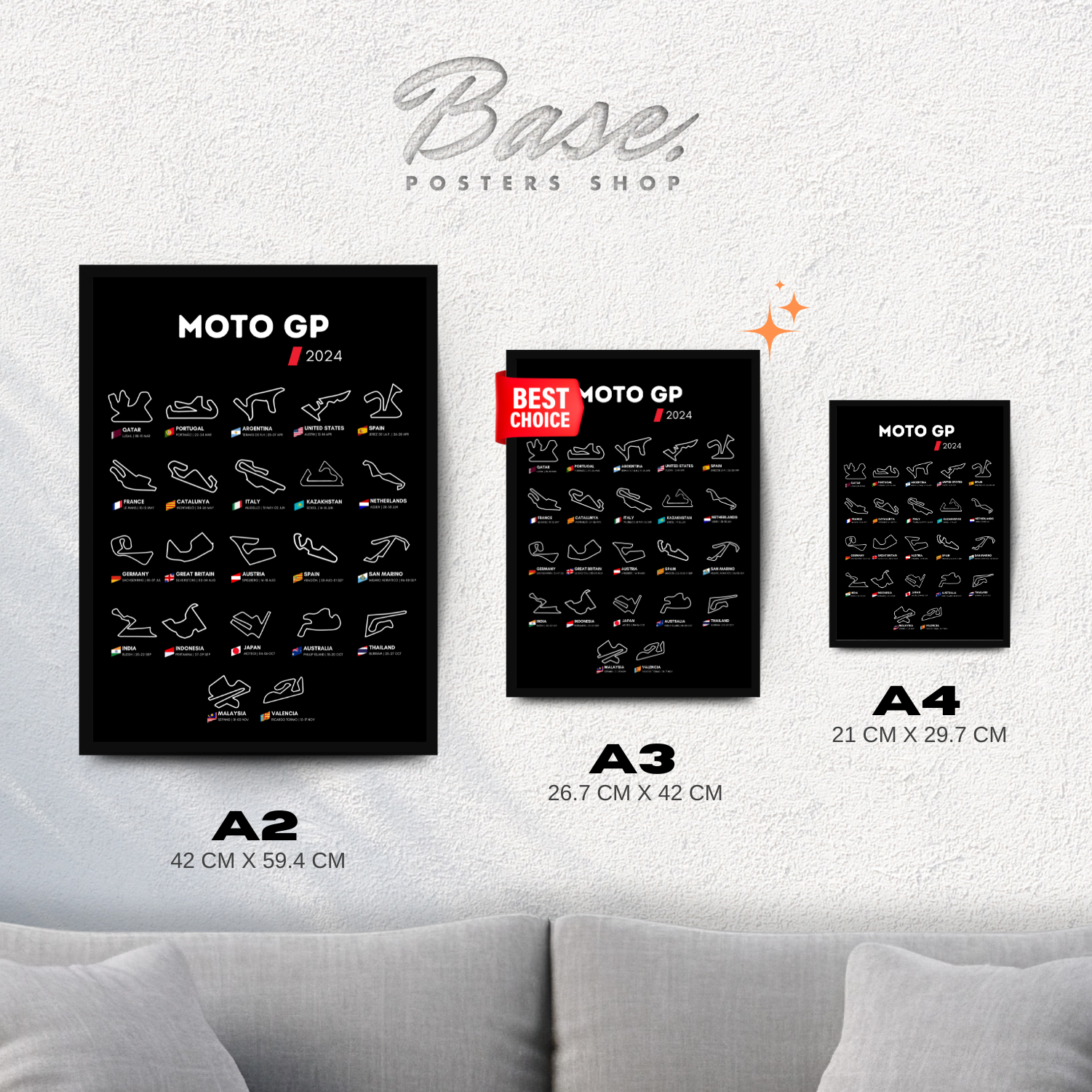 Circuit Wall Moto GP 2024 Black