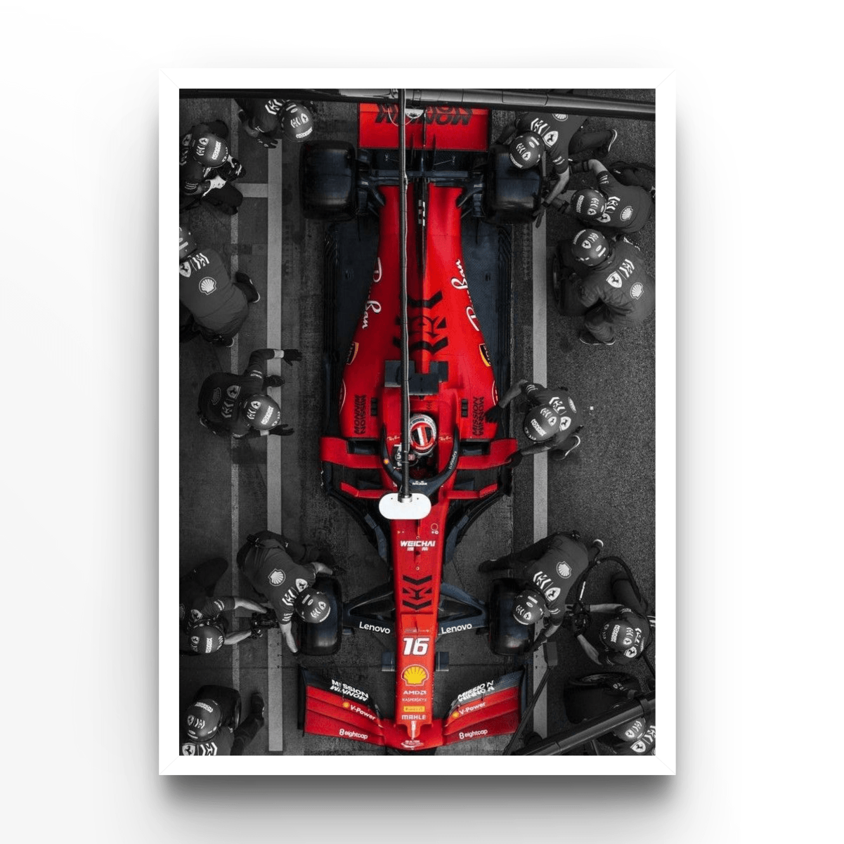 Charles Leclerc 4 - A4, A3, A2 Posters Base - Poster Print Shop / Art Prints / PostersBase