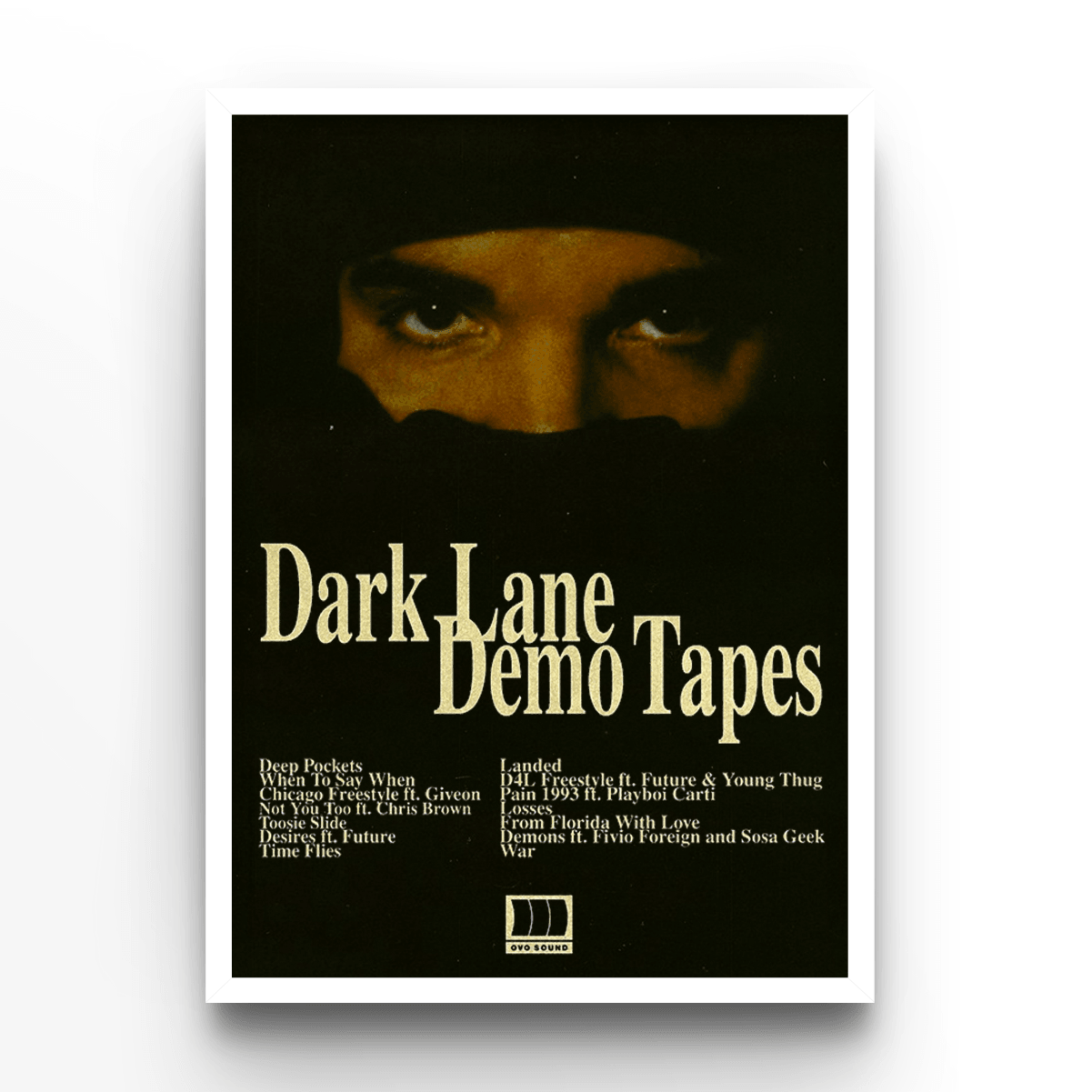 Drake Dark Lane - A4, A3, A2 Posters Base - Poster Print Shop / Art Prints / PostersBase