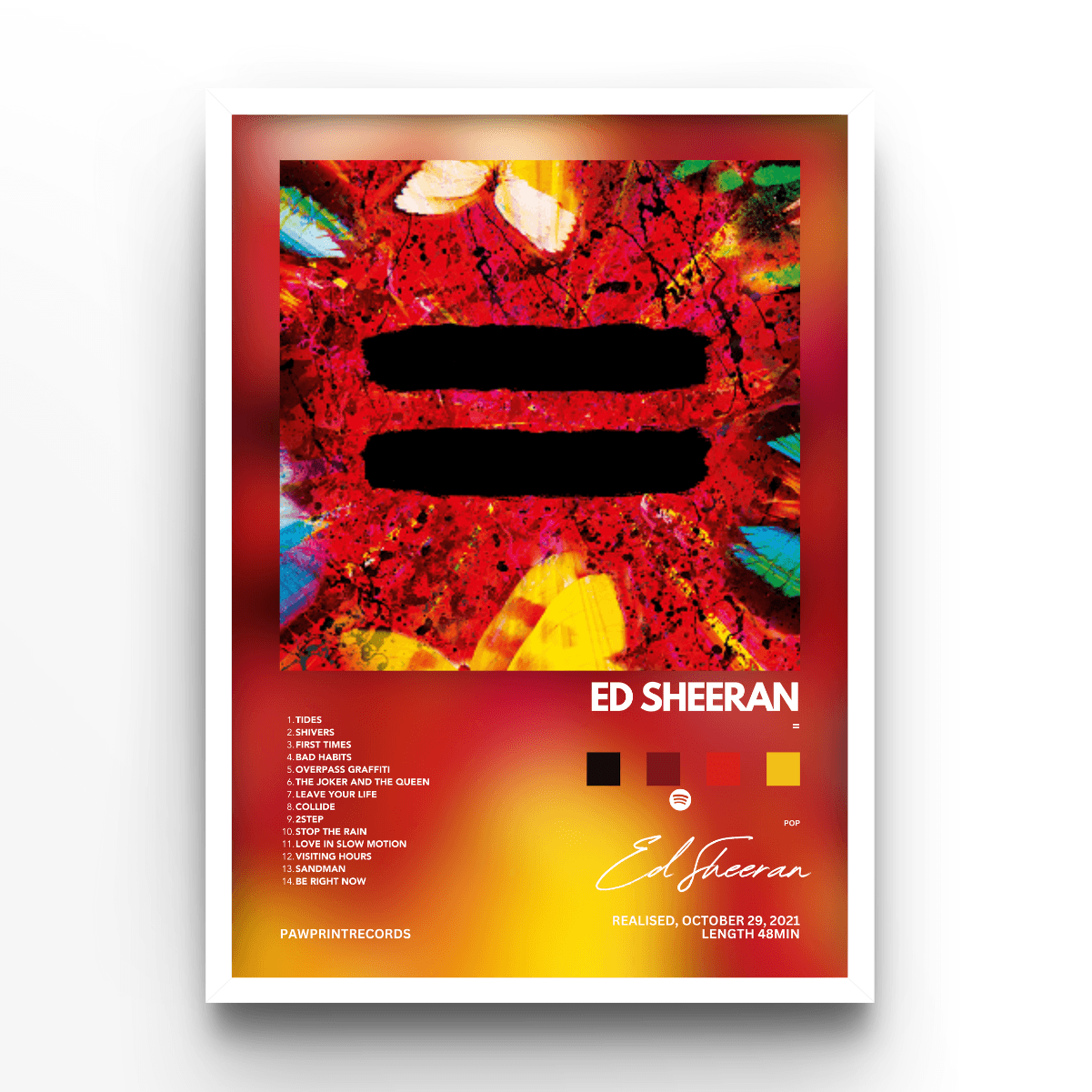 Ed Sheeran = - A4, A3, A2 Posters Base - Poster Print Shop / Art Prints / PostersBase