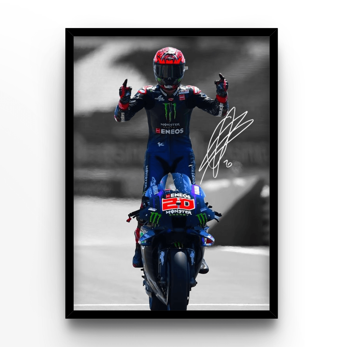 Fabio Quartararo 7 - A4, A3, A2 Posters Base - Poster Print Shop / Art Prints / PostersBase