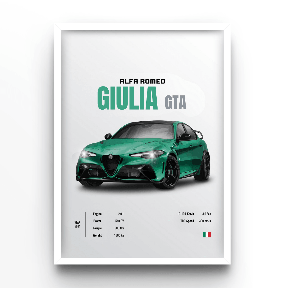 GIULIA GTA - A4, A3, A2 Posters Base - Poster Print Shop / Art Prints / PostersBase