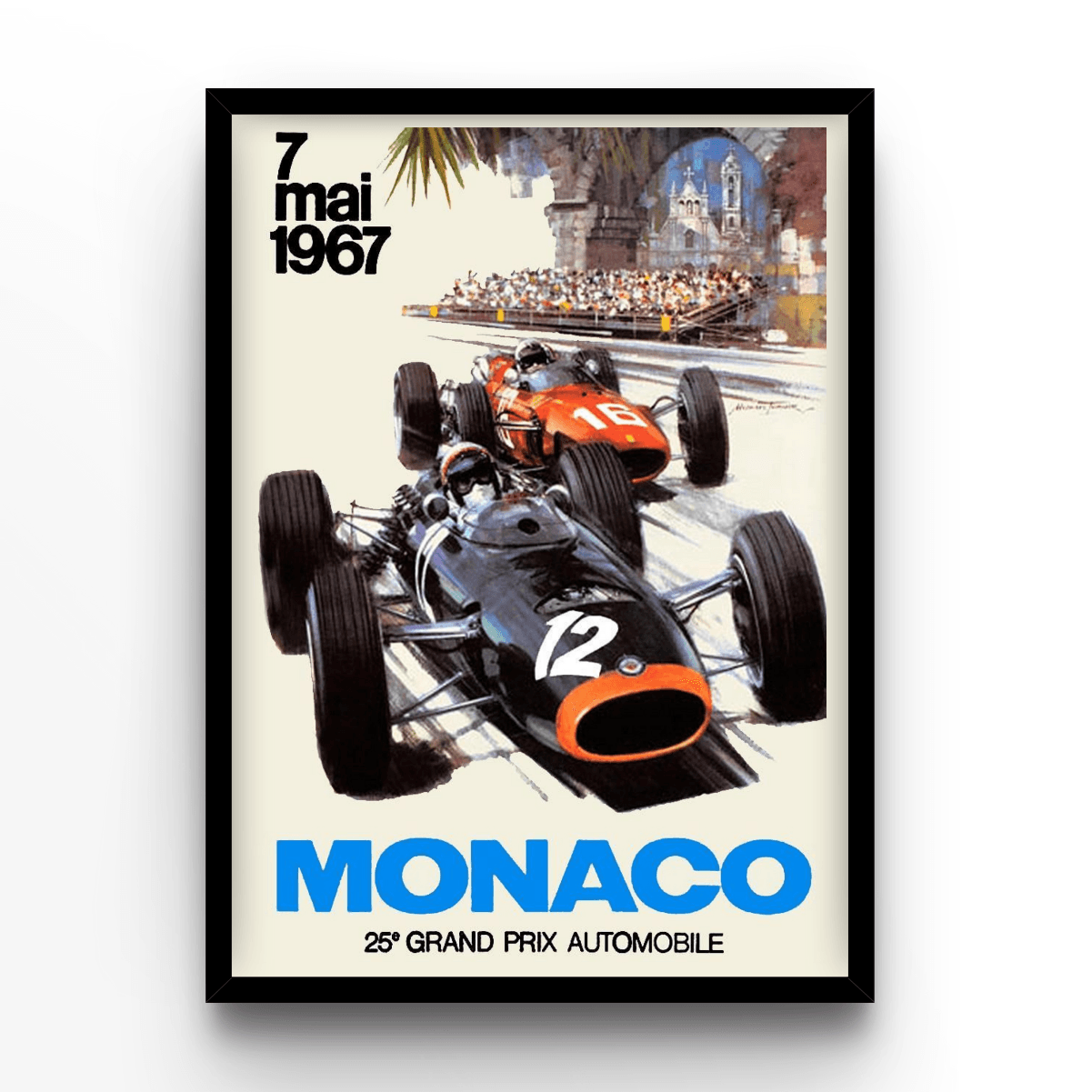 GP Monaco 1967 - A4, A3, A2 Posters Base - Poster Print Shop / Art Prints / PostersBase