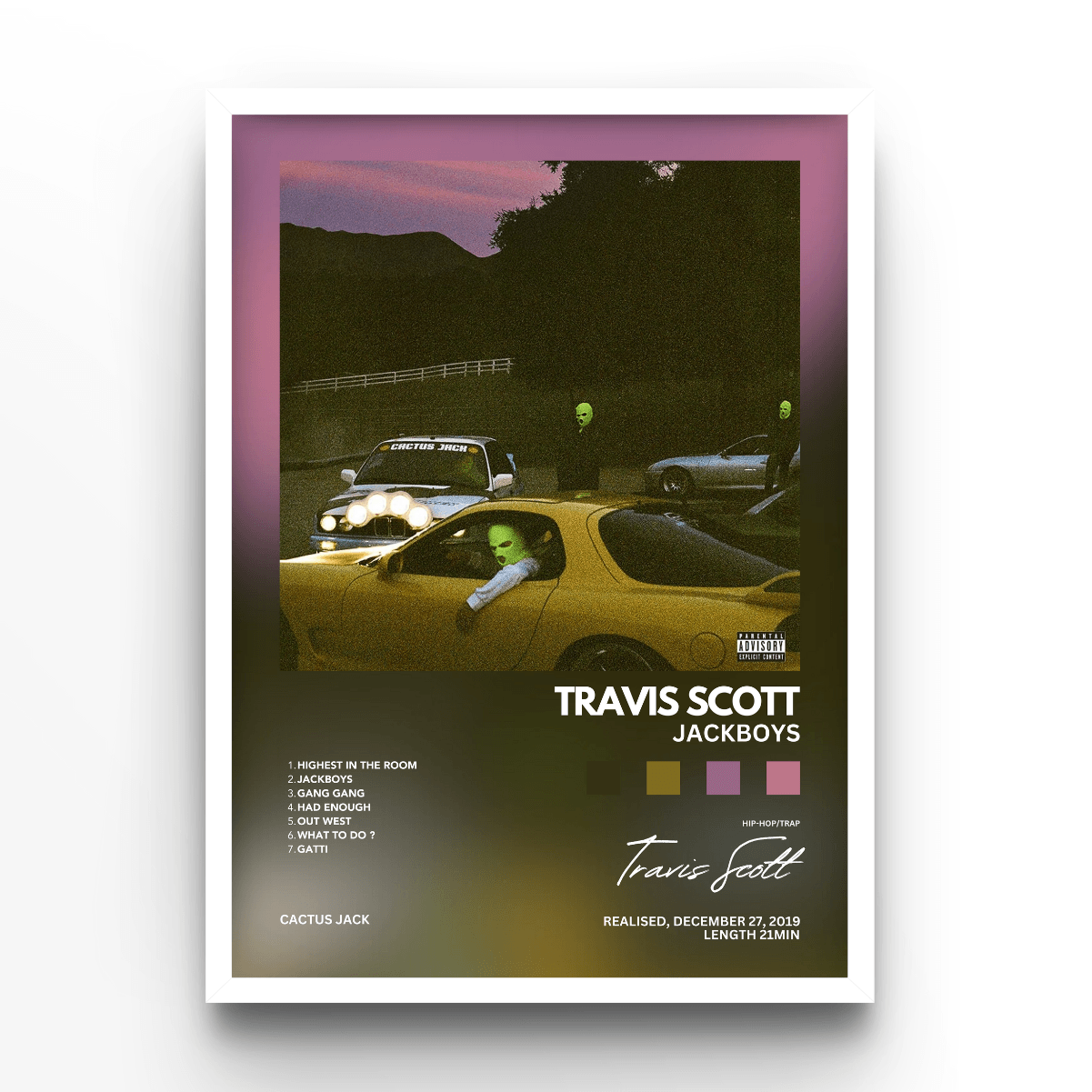 Jackboys Album Travis Scott - A4, A3, A2 Posters Base - Poster Print Shop / Art Prints / PostersBase