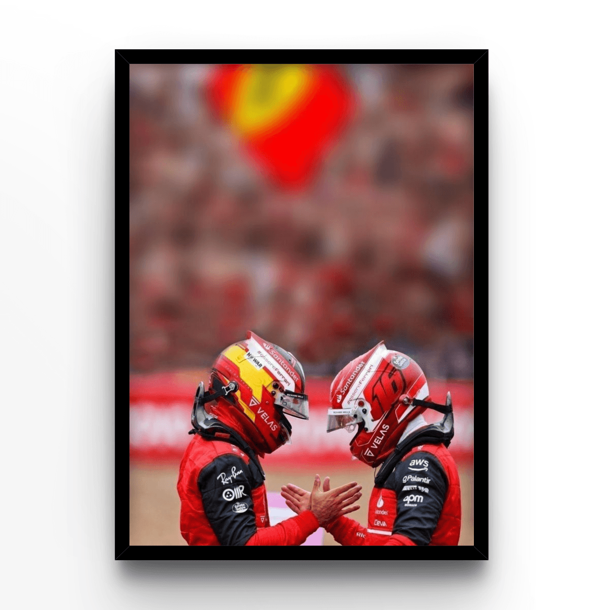 Leclerc & Sainz - A4, A3, A2 Posters Base - Poster Print Shop / Art Prints / PostersBase