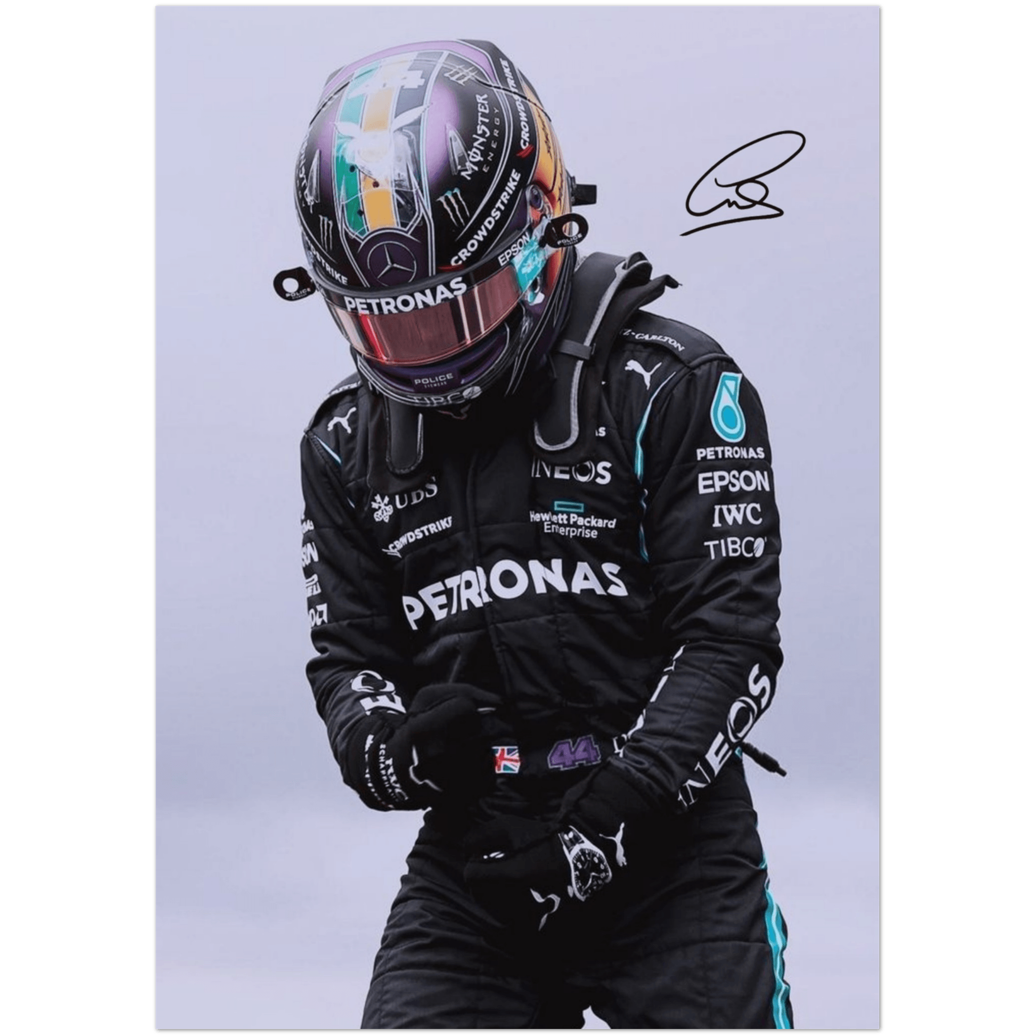 Lewis Hamilton 1 - A4, A3, A2 Posters Base - Poster Print Shop / Art Prints / PostersBase