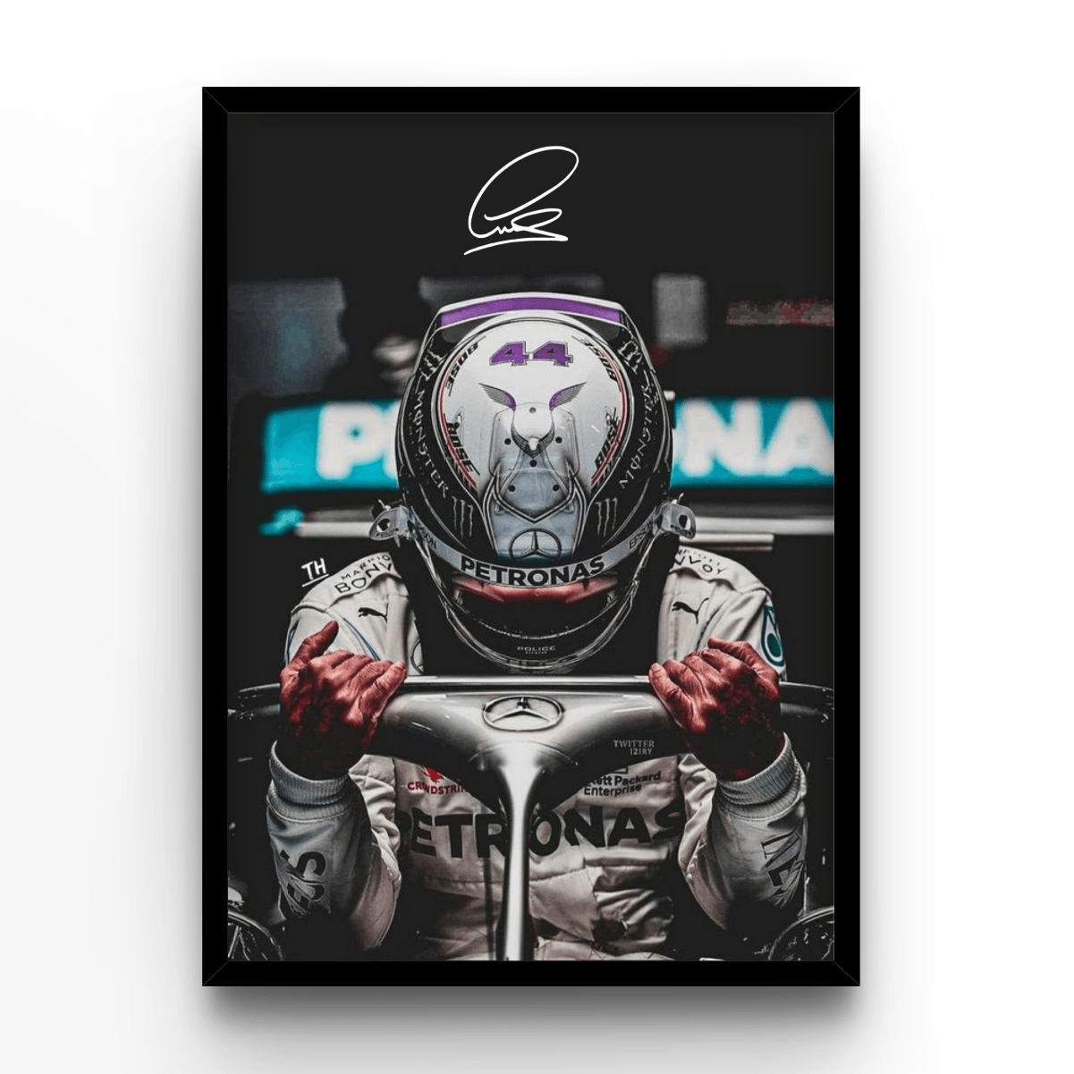 Lewis Hamilton 5 - A4, A3, A2 Posters Base - Poster Print Shop / Art Prints / PostersBase