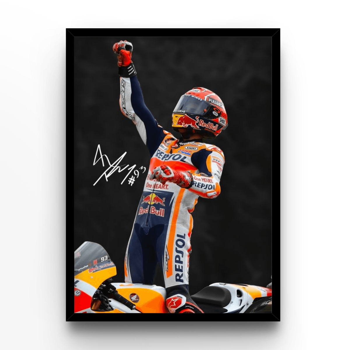 Marc Marquez 4 - A4, A3, A2 Posters Base - Poster Print Shop / Art Prints / PostersBase