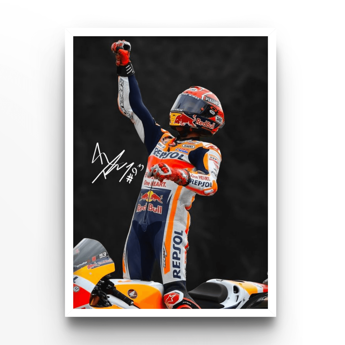 Marc Marquez 4 - A4, A3, A2 Posters Base - Poster Print Shop / Art Prints / PostersBase