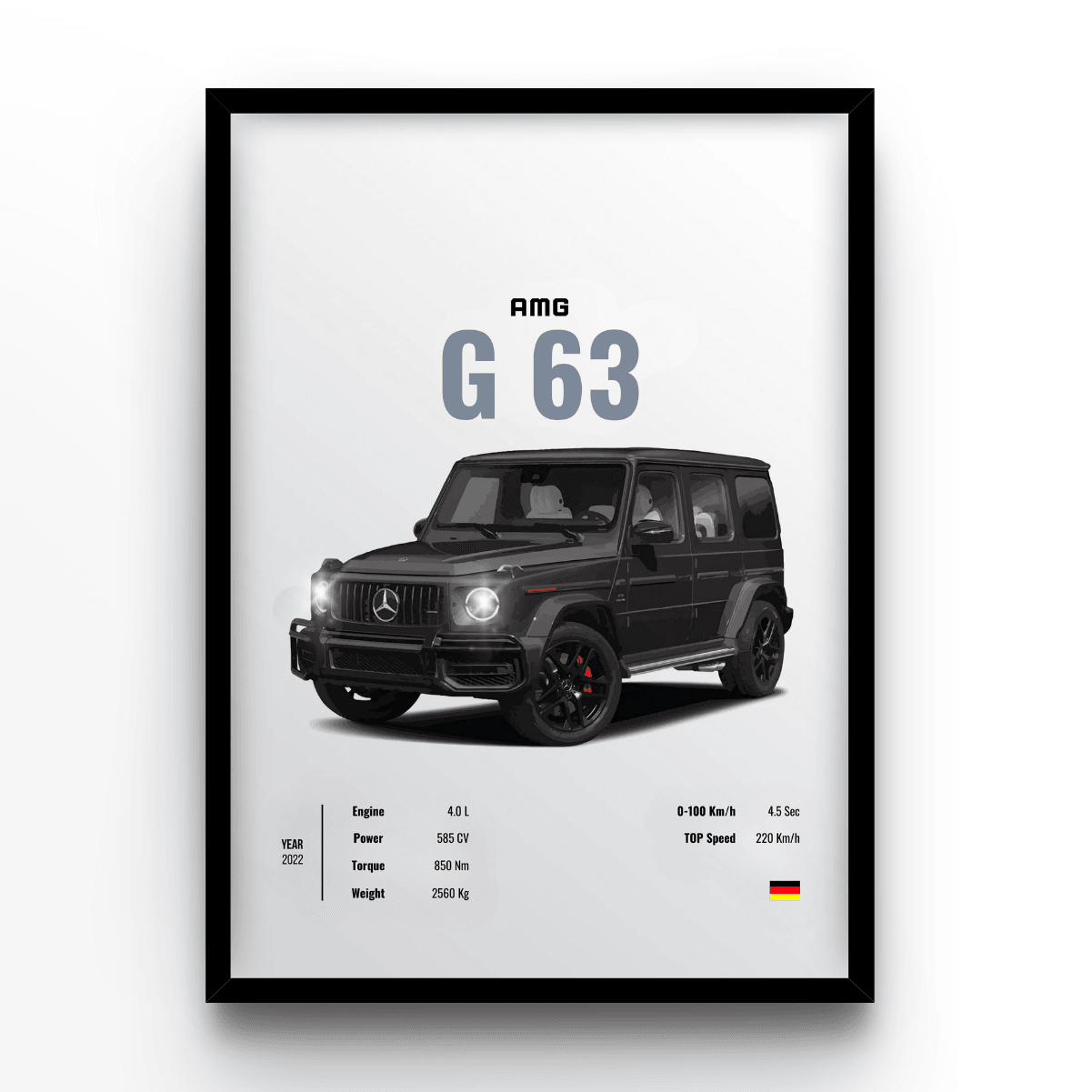 Mercedes AMG G 63 - A4, A3, A2 Posters Base - Poster Print Shop / Art Prints / PostersBase