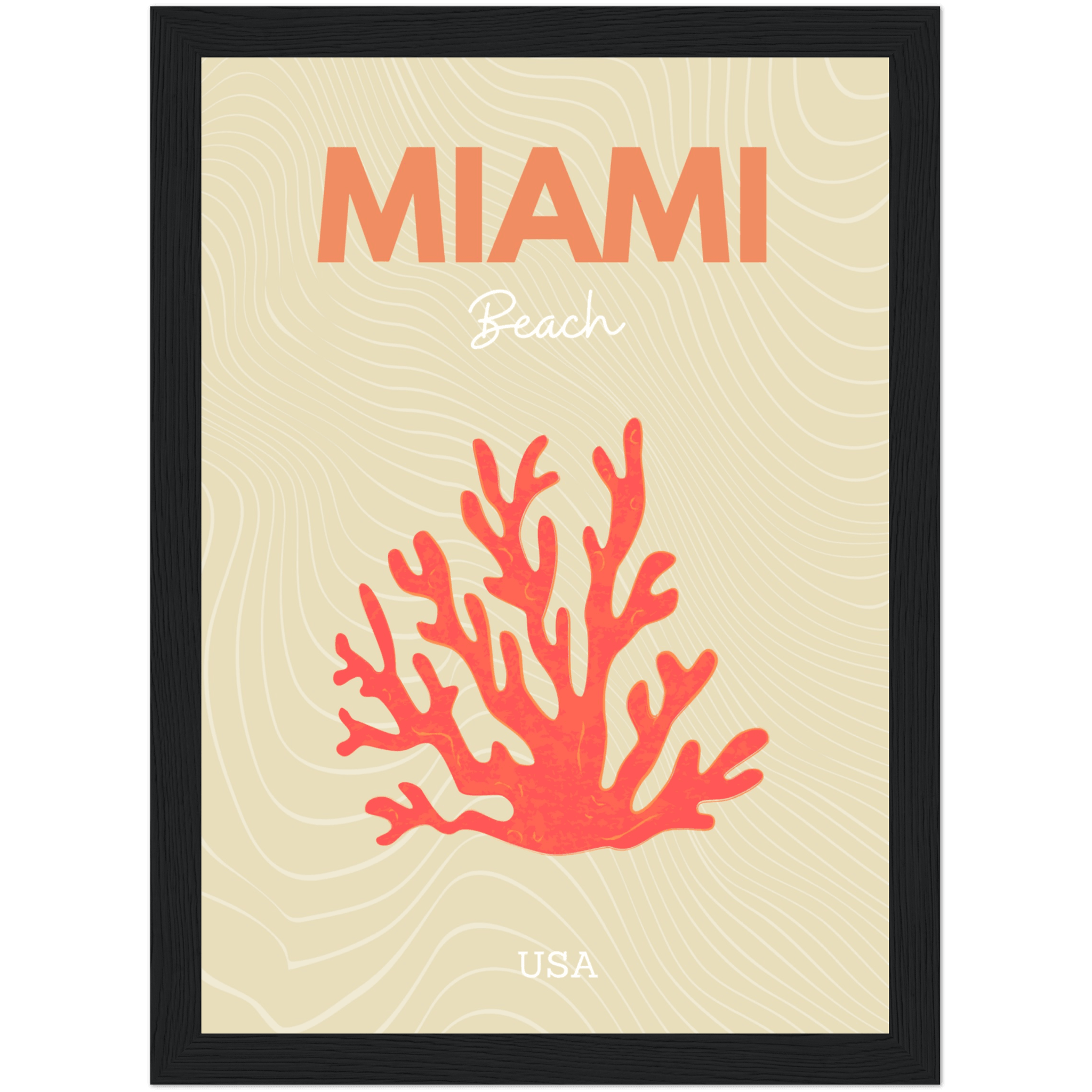 Miami - A4, A3, A2 Posters Base - Poster Print Shop / Art Prints / PostersBase
