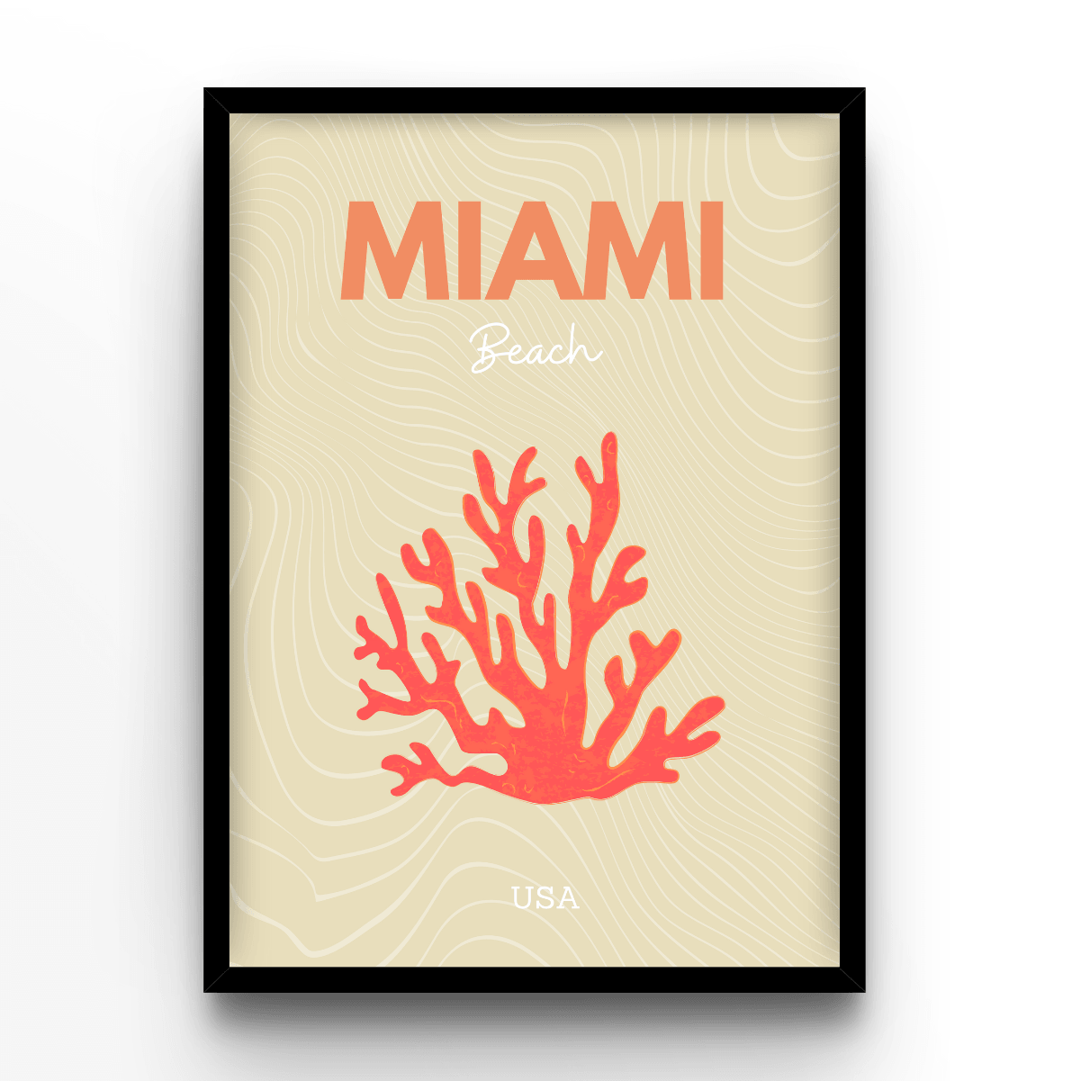 Miami - A4, A3, A2 Posters Base - Poster Print Shop / Art Prints / PostersBase