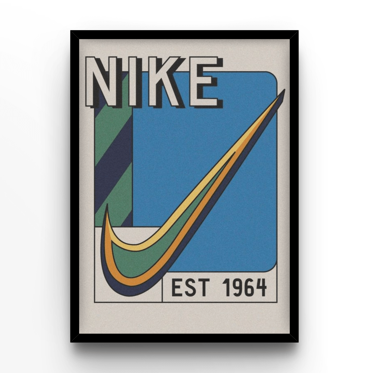 Nike 1964 Blue - A4, A3, A2 Posters Base - Poster Print Shop / Art Prints / PostersBase