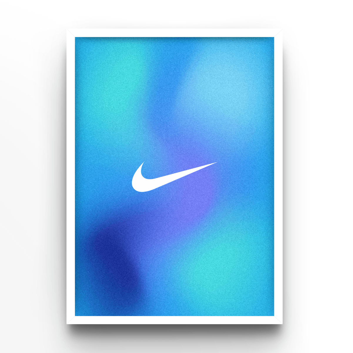 Nike Blur Waves - A4, A3, A2 Posters Base - Poster Print Shop / Art Prints / PostersBase