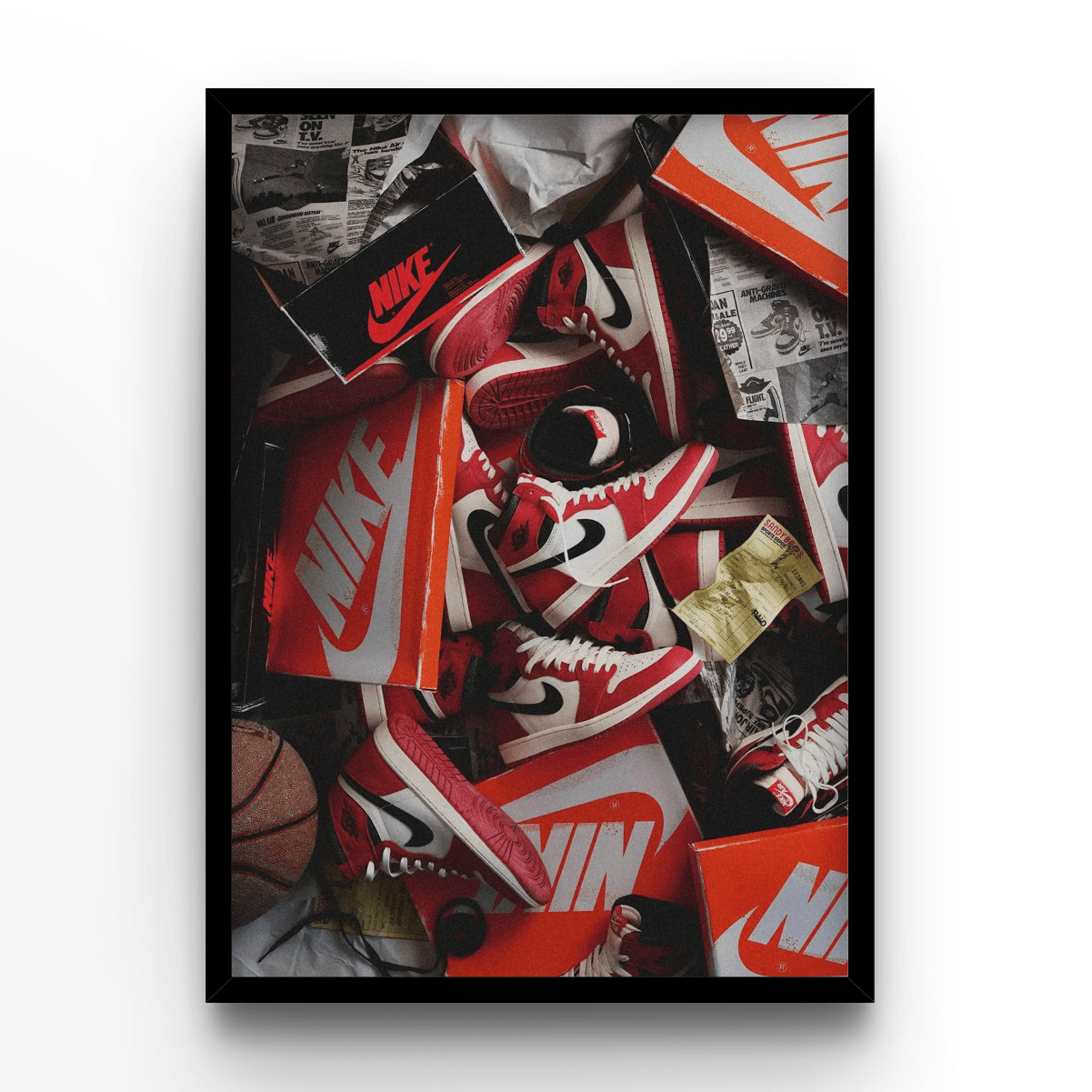 "Nike Shoes" - A4, A3, A2 Posters Base - Poster Print Shop / Art Prints / PostersBase