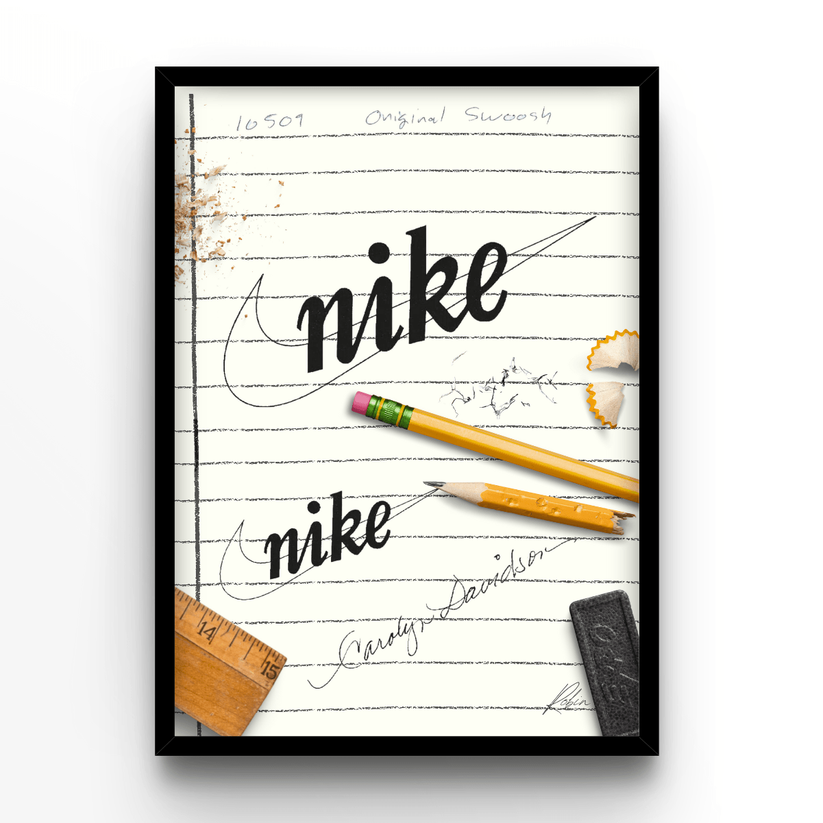 Original Swoosh - A4, A3, A2 Posters Base - Poster Print Shop / Art Prints / PostersBase