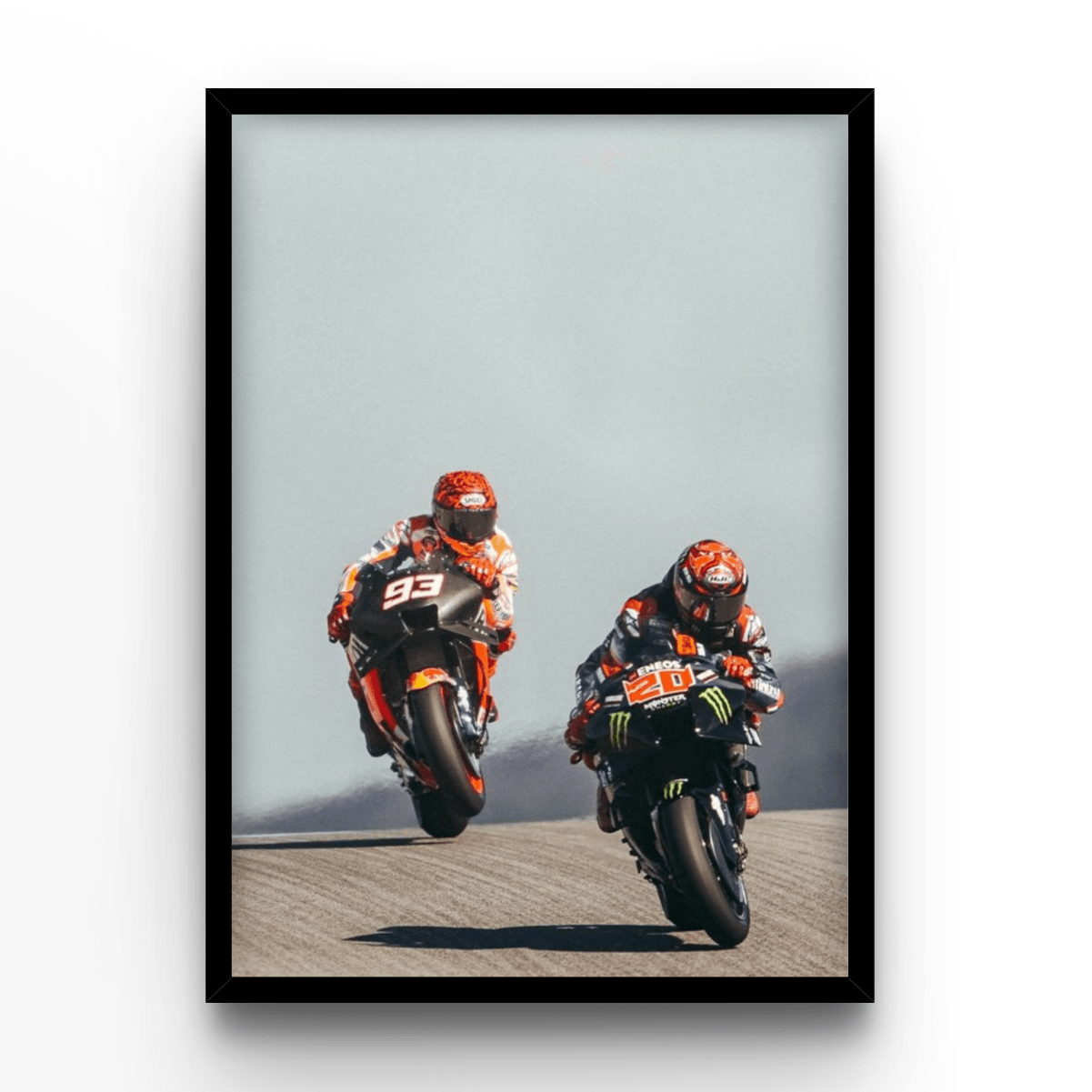 Quartararo VS. Marquez - A4, A3, A2 Posters Base - Poster Print Shop / Art Prints / PostersBase