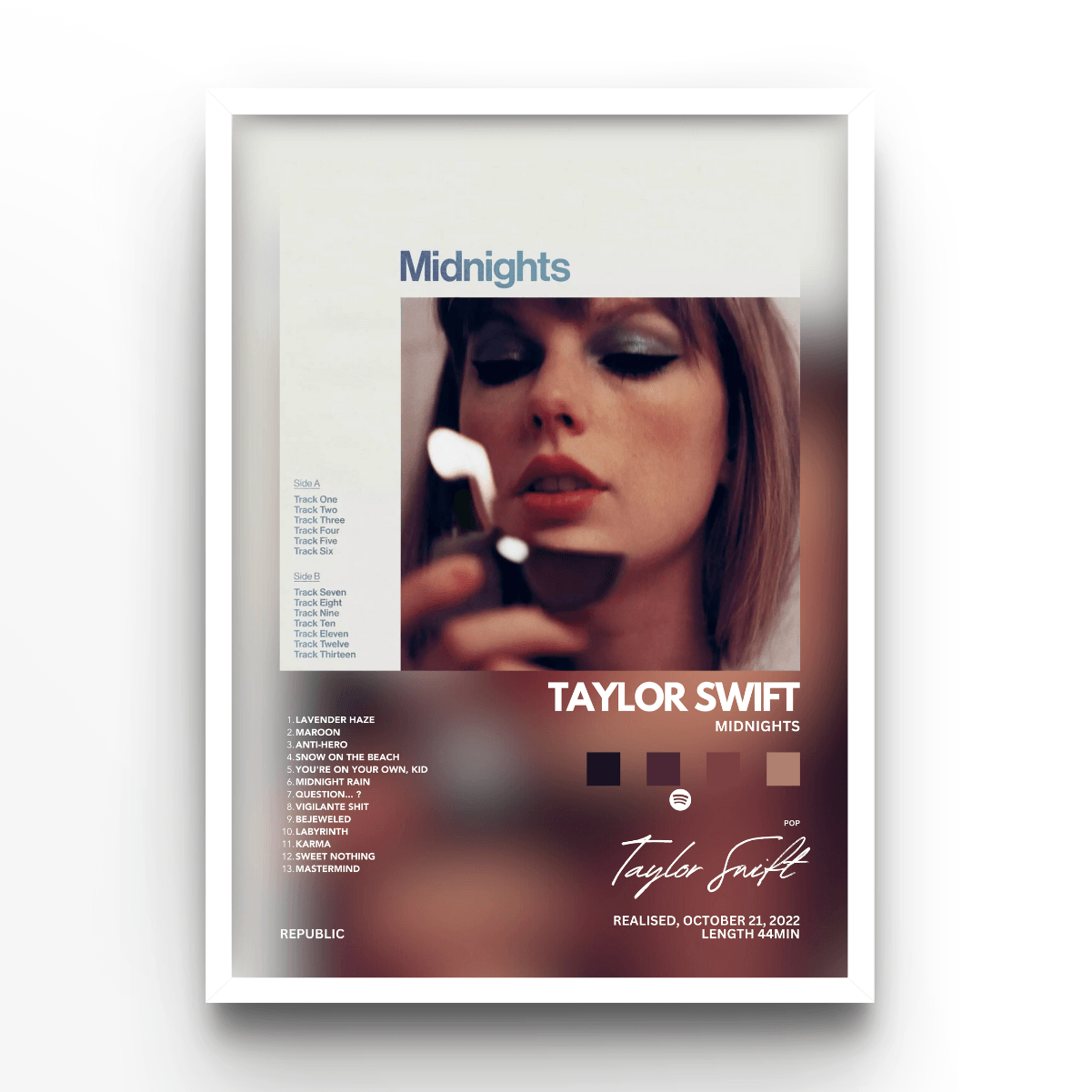 Taylor Swift Midnights - A4, A3, A2 Posters Base - Poster Print Shop / Art Prints / PostersBase