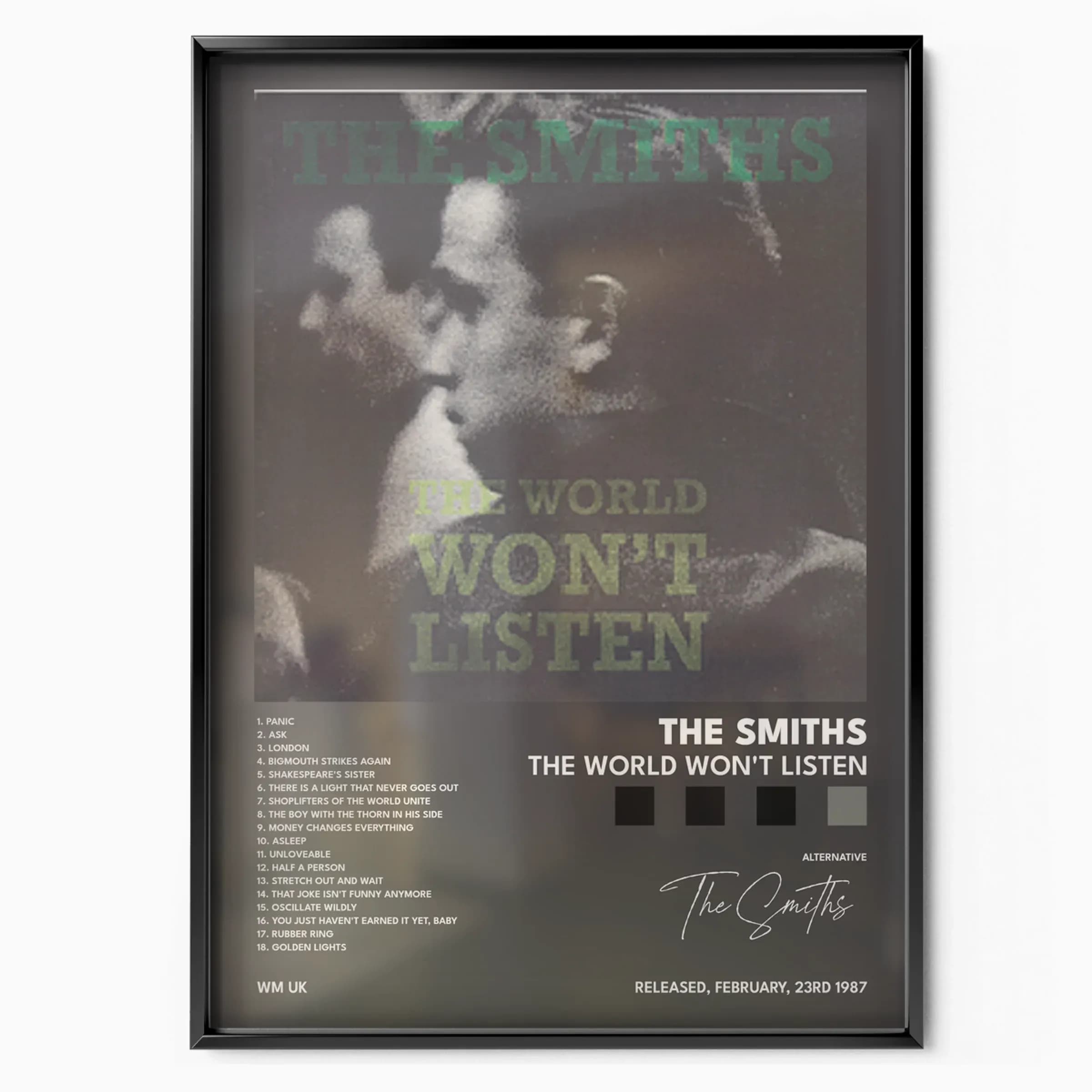 The Smiths The World Won't Listen poster, Posters Base