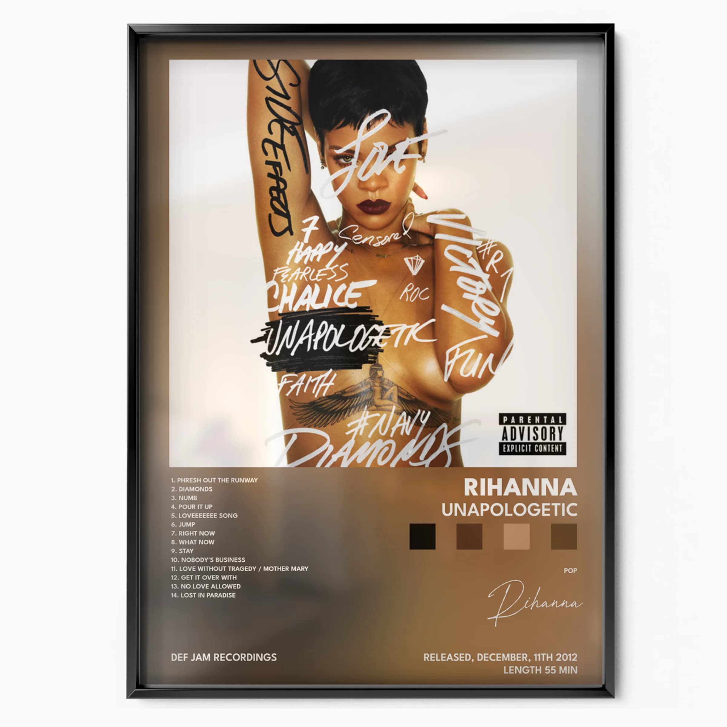 Rihanna Unapologetic poster, Posters Base